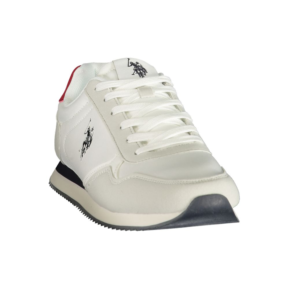 U.S. POLO ASSN. White Polyurethane Men's Sneaker | Regal Royce