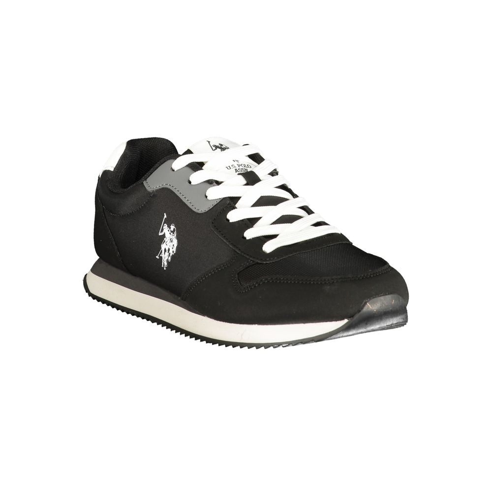 U.S. POLO ASSN. Black Polyurethane Men's Sneaker | Regal Royce