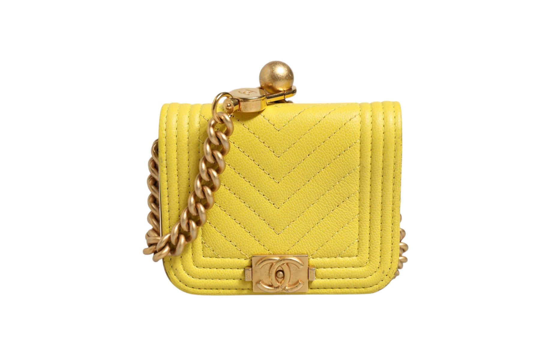 Chanel Crossbody Yellow Leather Bag | Regal Royce