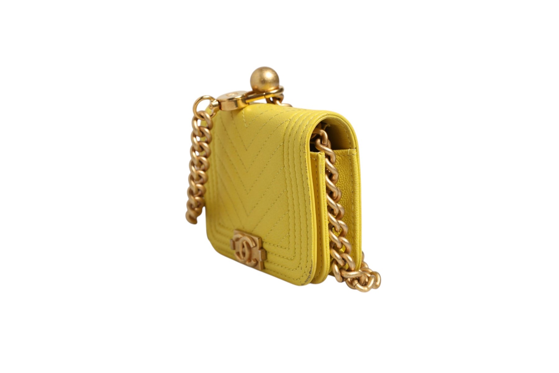Chanel Crossbody Yellow Leather Bag | Regal Royce