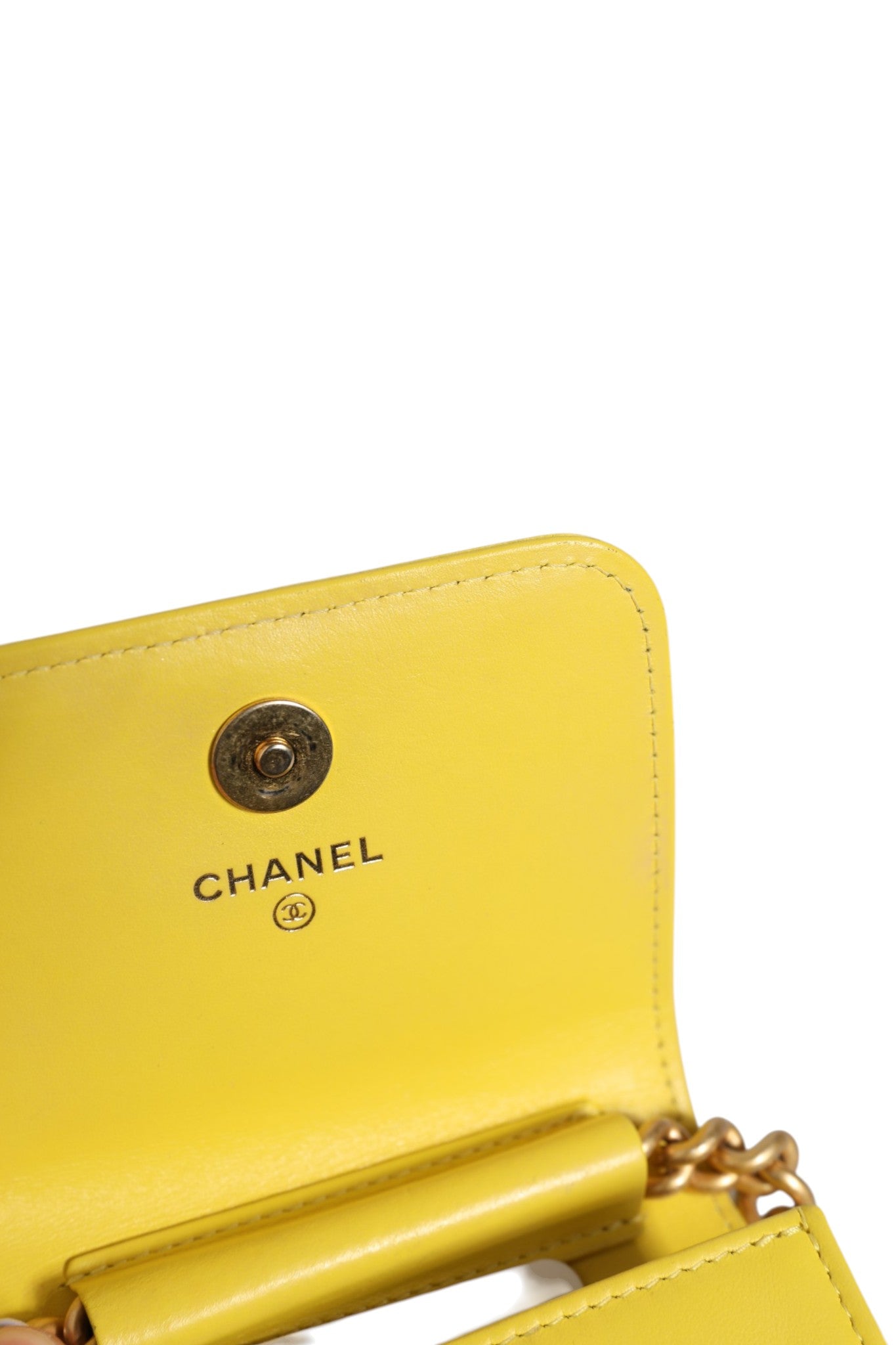 Chanel Crossbody Yellow Leather Bag | Regal Royce
