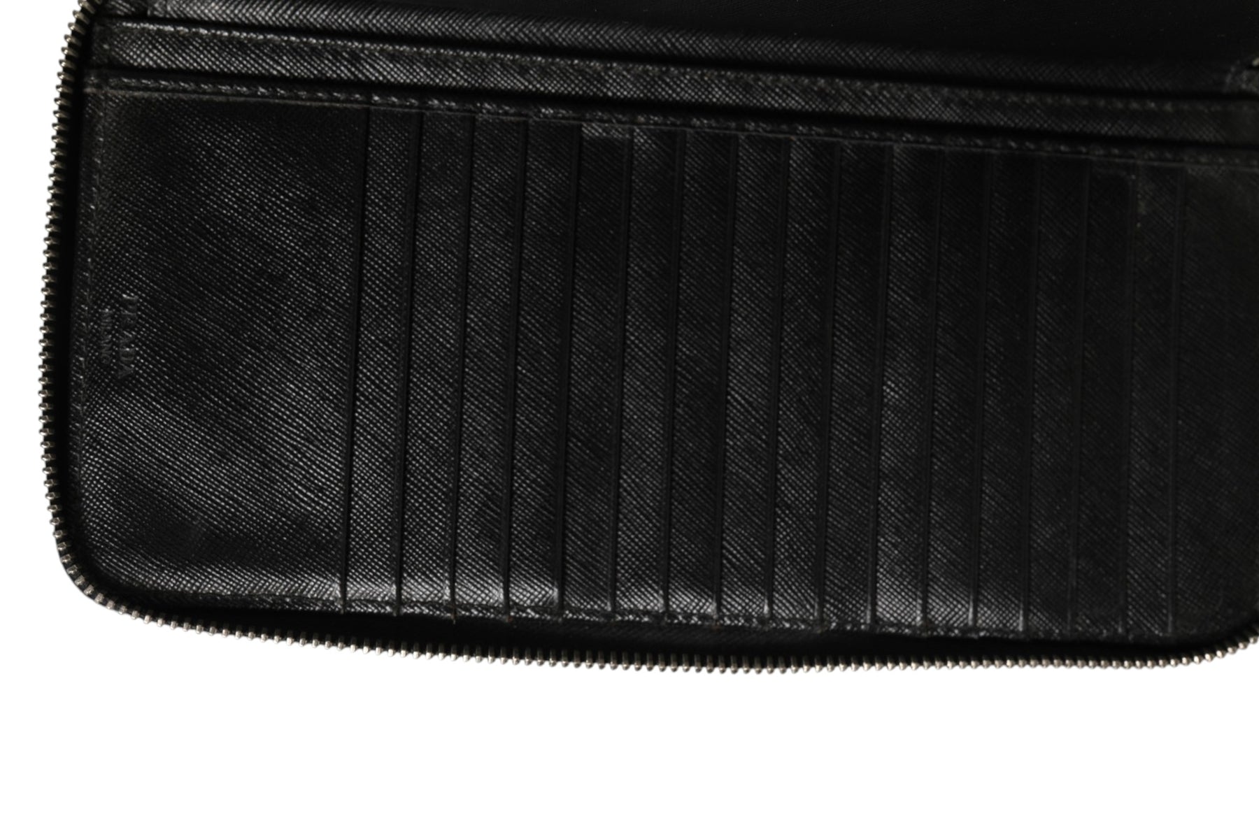 Prada Baltico Saffiano Leather Zip Travel Wallet | Regal Royce