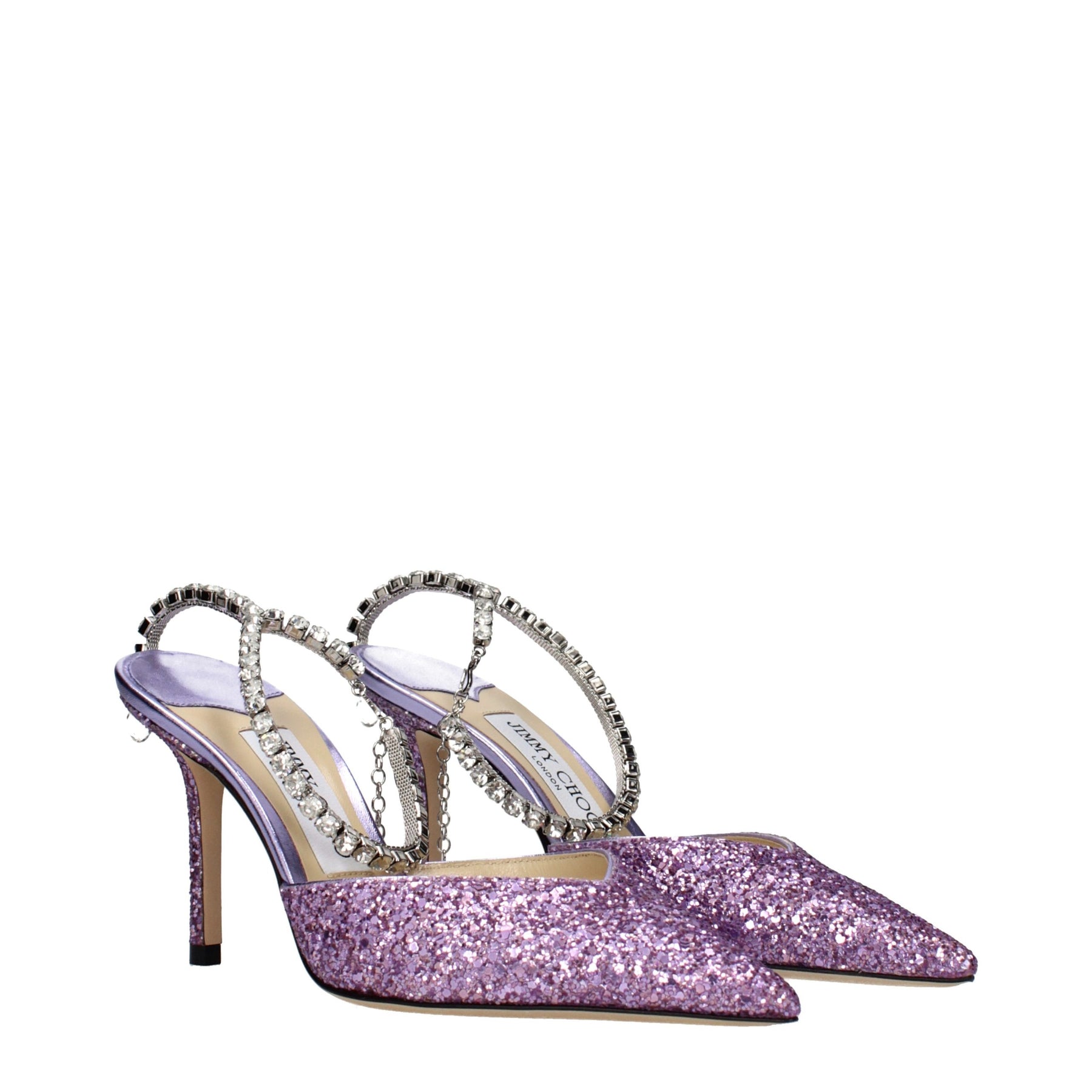 Jimmy Choo Purple Plastic Stiletto Heel Sandals | Regal Royce