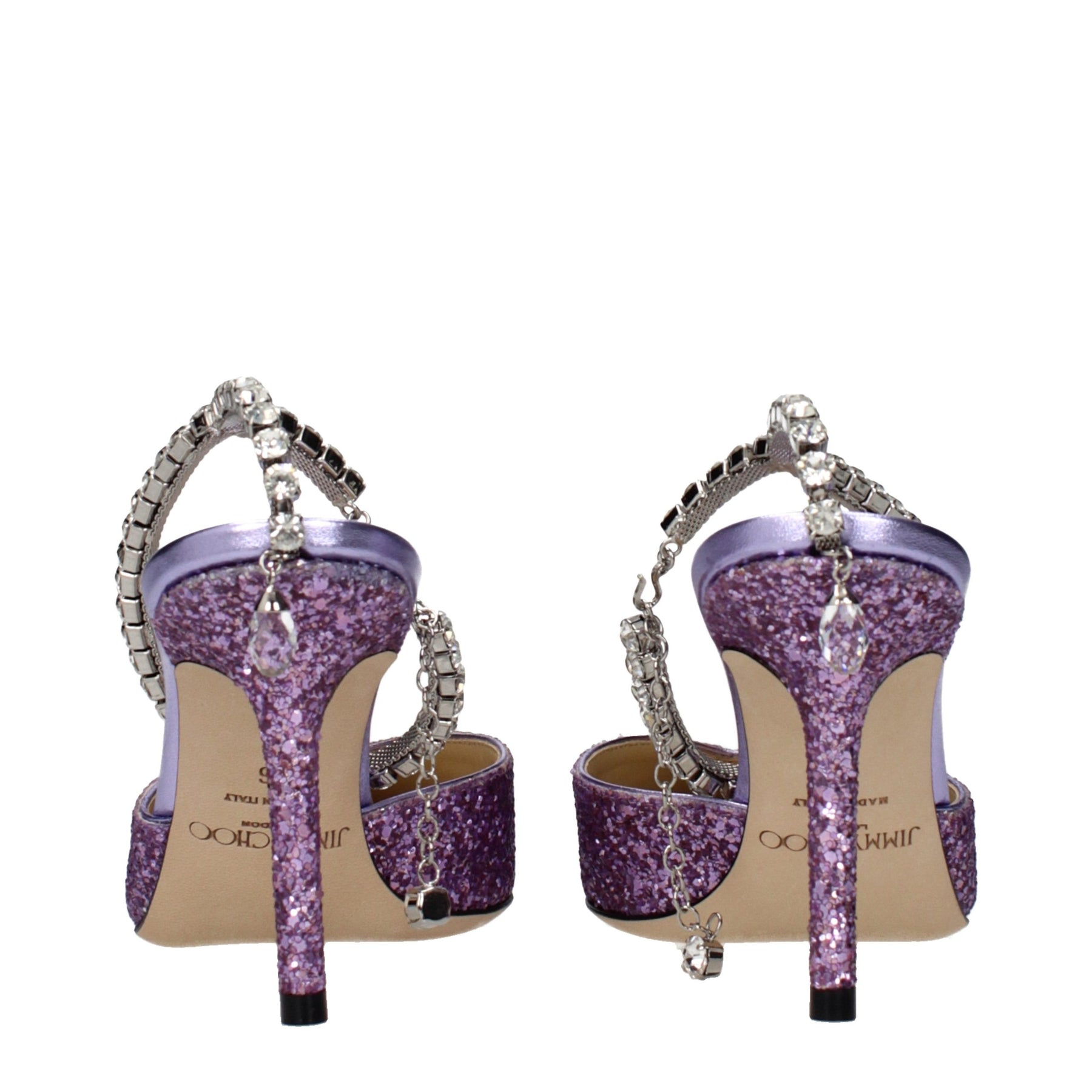Jimmy Choo Purple Plastic Stiletto Heel Sandals | Regal Royce