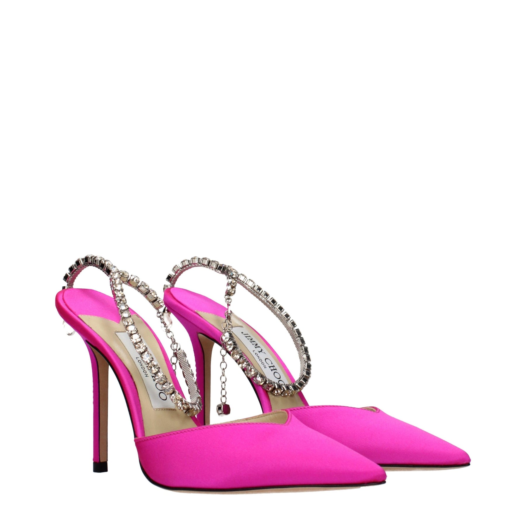 Jimmy Choo Pink Satin Stiletto Heel Sandals | Regal Royce