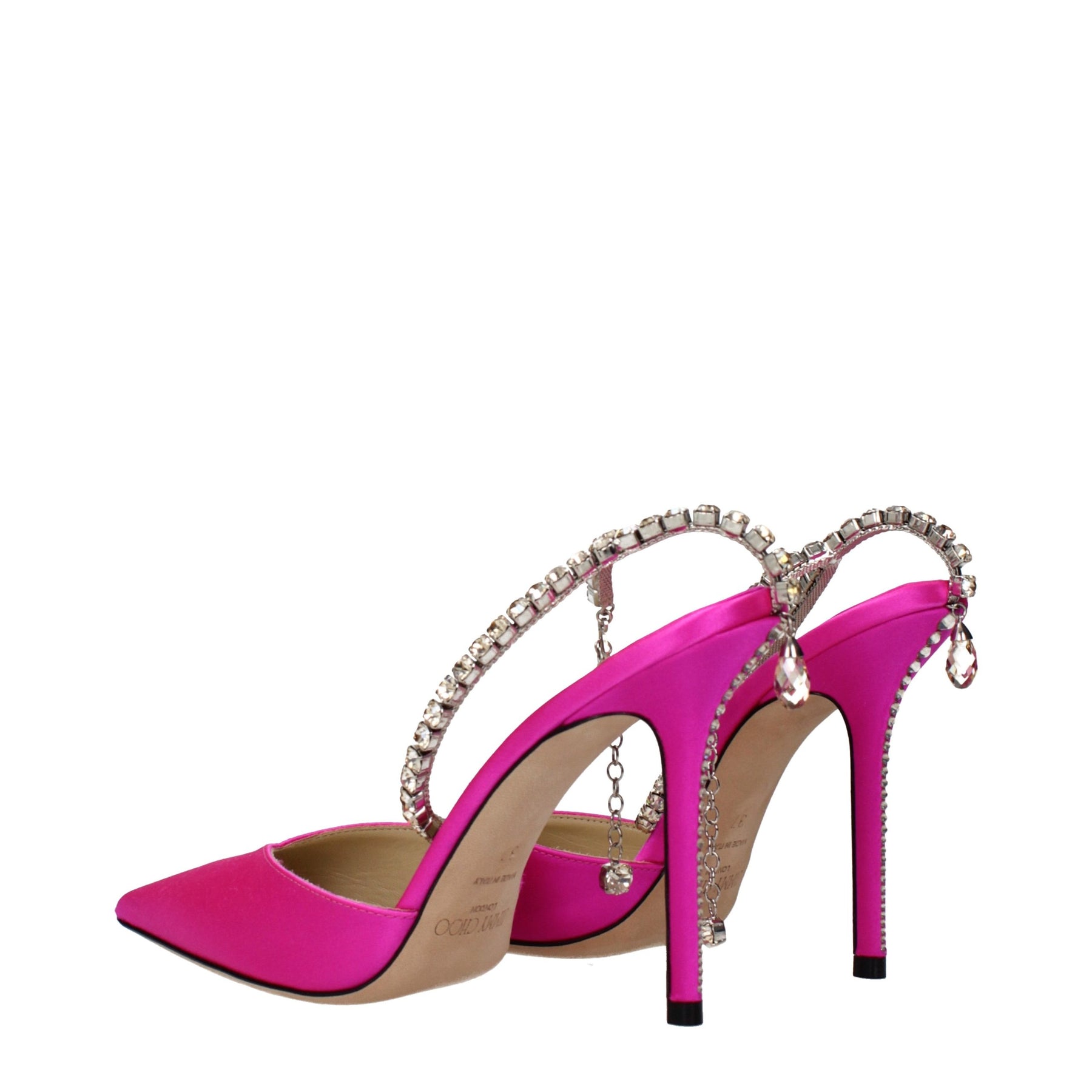Jimmy Choo Pink Satin Stiletto Heel Sandals | Regal Royce