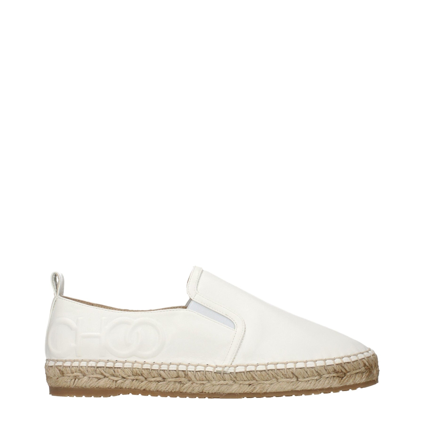 Jimmy Choo White Leather Espadrilles | Regal Royce
