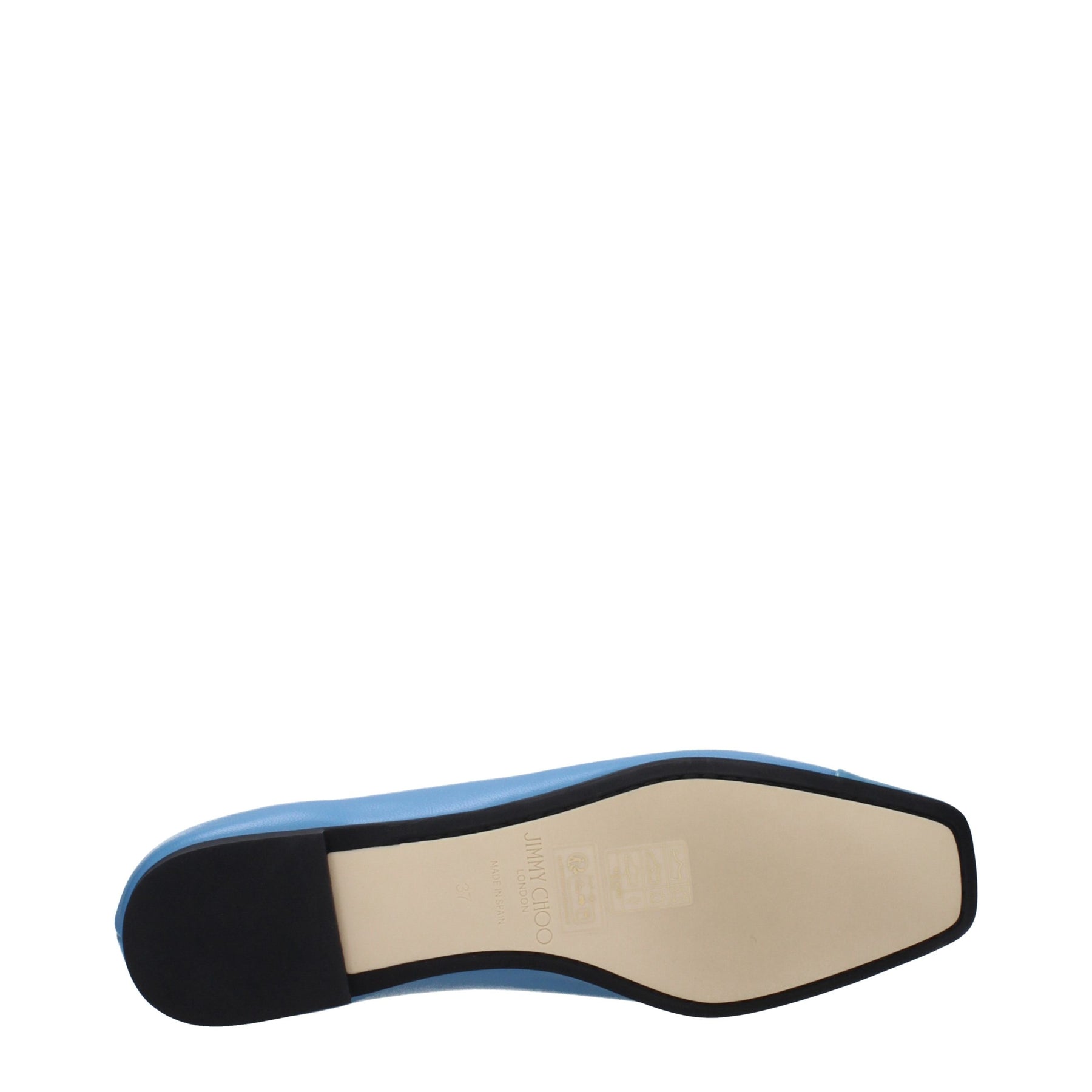 Jimmy Choo Light Blue Leather Ballet Flats | Regal Royce