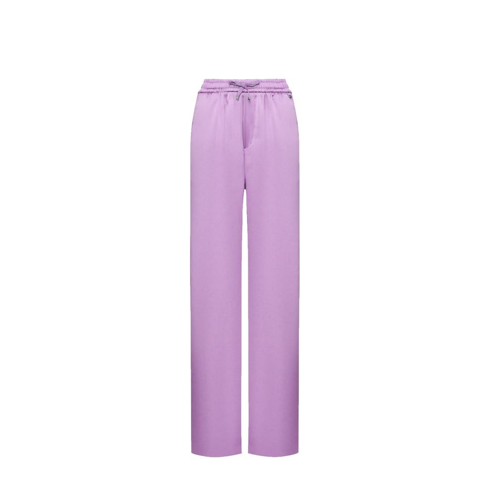 Herno Purple Polyester Casual Pants | Regal Royce