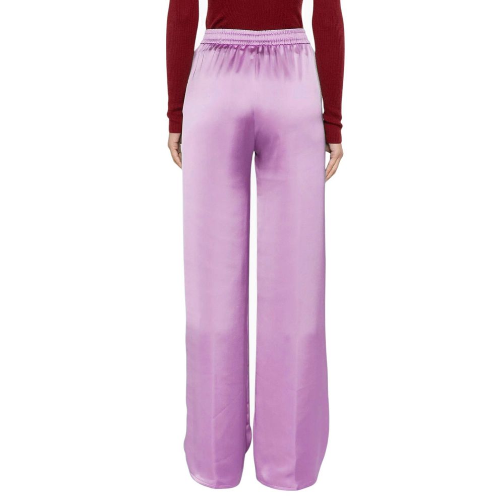 Herno Purple Polyester Casual Pants | Regal Royce