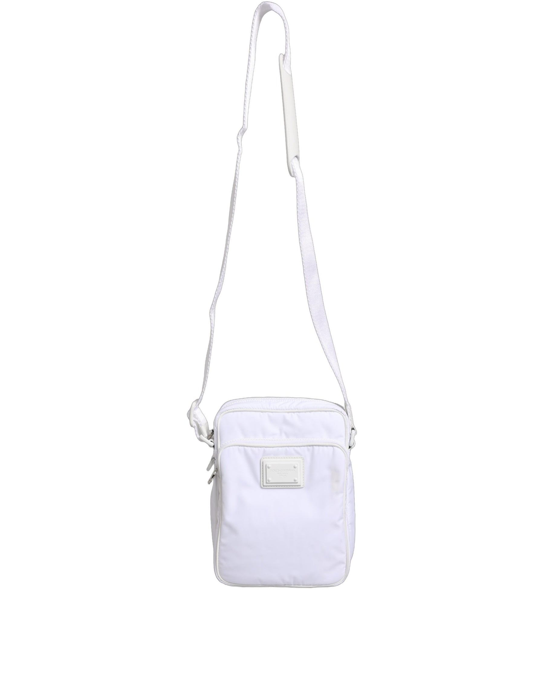 Dolce & Gabbana White Logo Plaque Crossbody Shoulder Borse Men Bag | Regal Royce