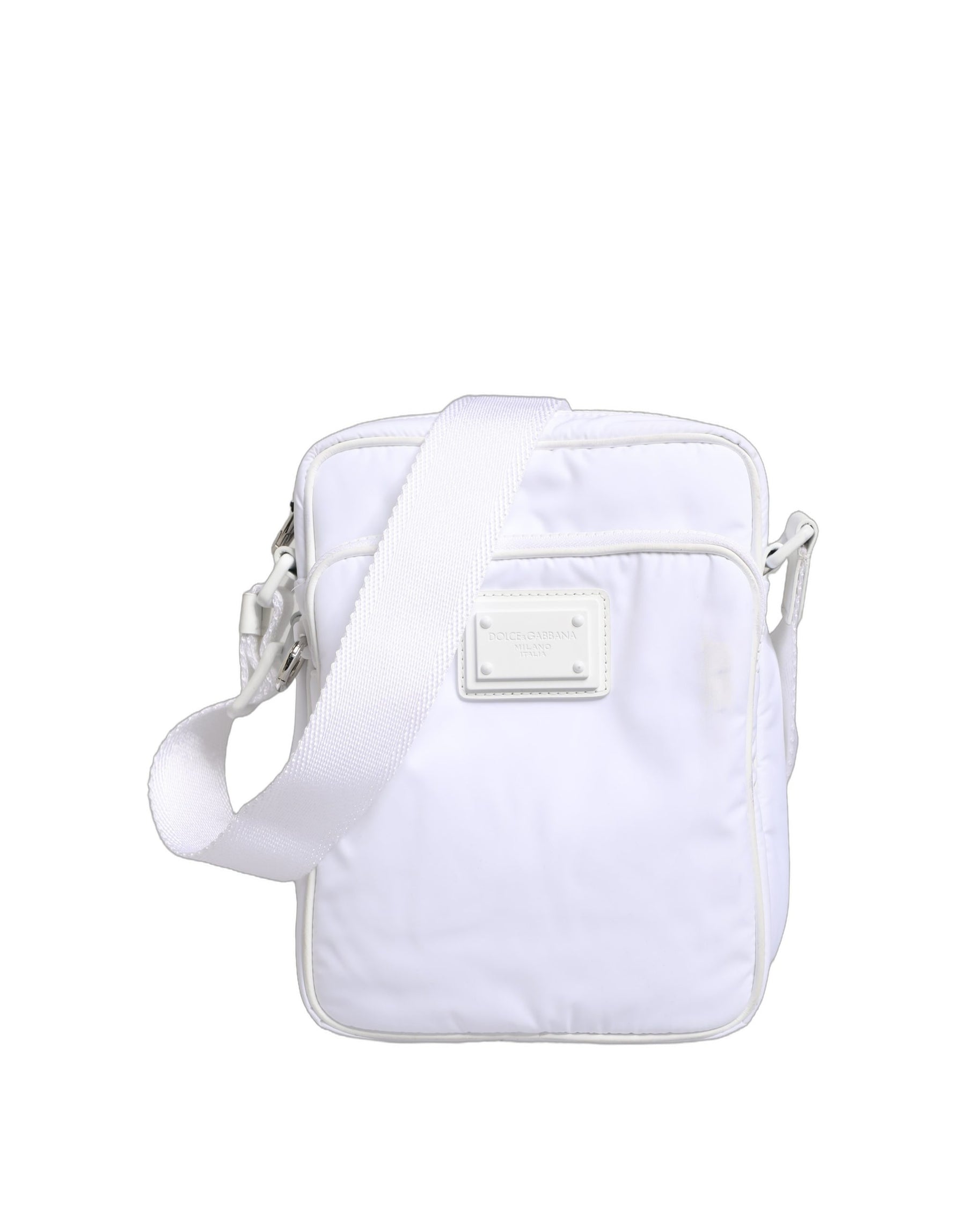 Dolce & Gabbana White Logo Plaque Crossbody Shoulder Borse Men Bag | Regal Royce