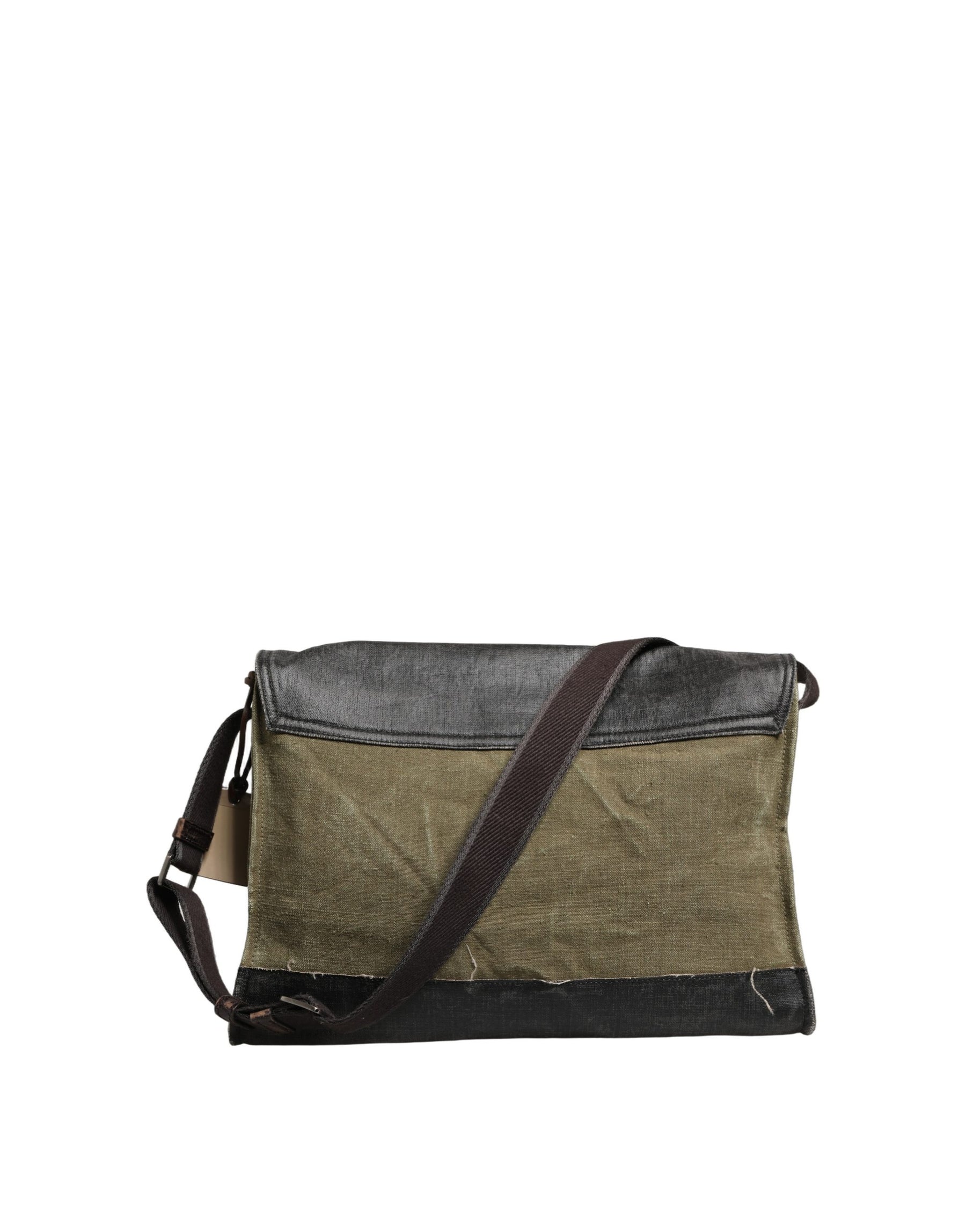Dolce & Gabbana Military Green Two Tone Messenger Shoulder Borse Men Bag | Regal Royce
