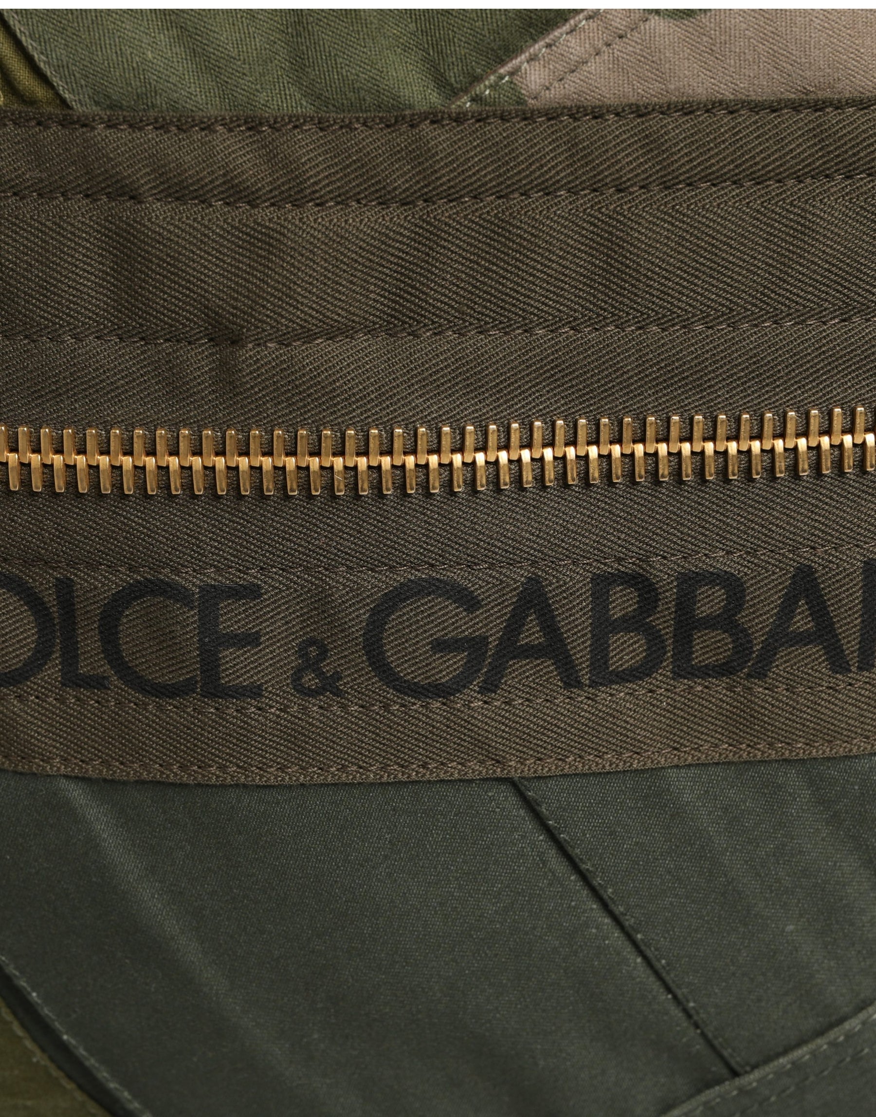 Dolce & Gabbana Military Green Patchwork Rucksack Backpack Borse Men Bag | Regal Royce