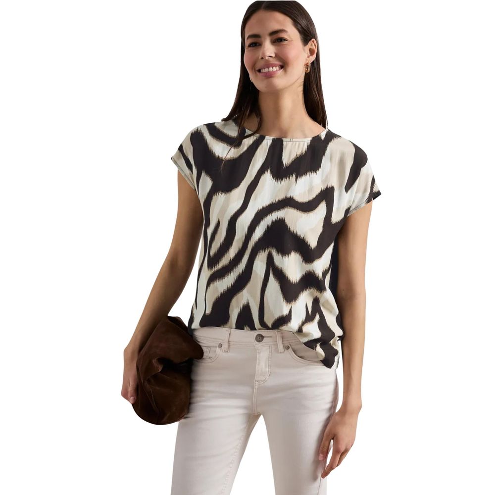 Street One Brown Viscose T-Shirt | Regal Royce
