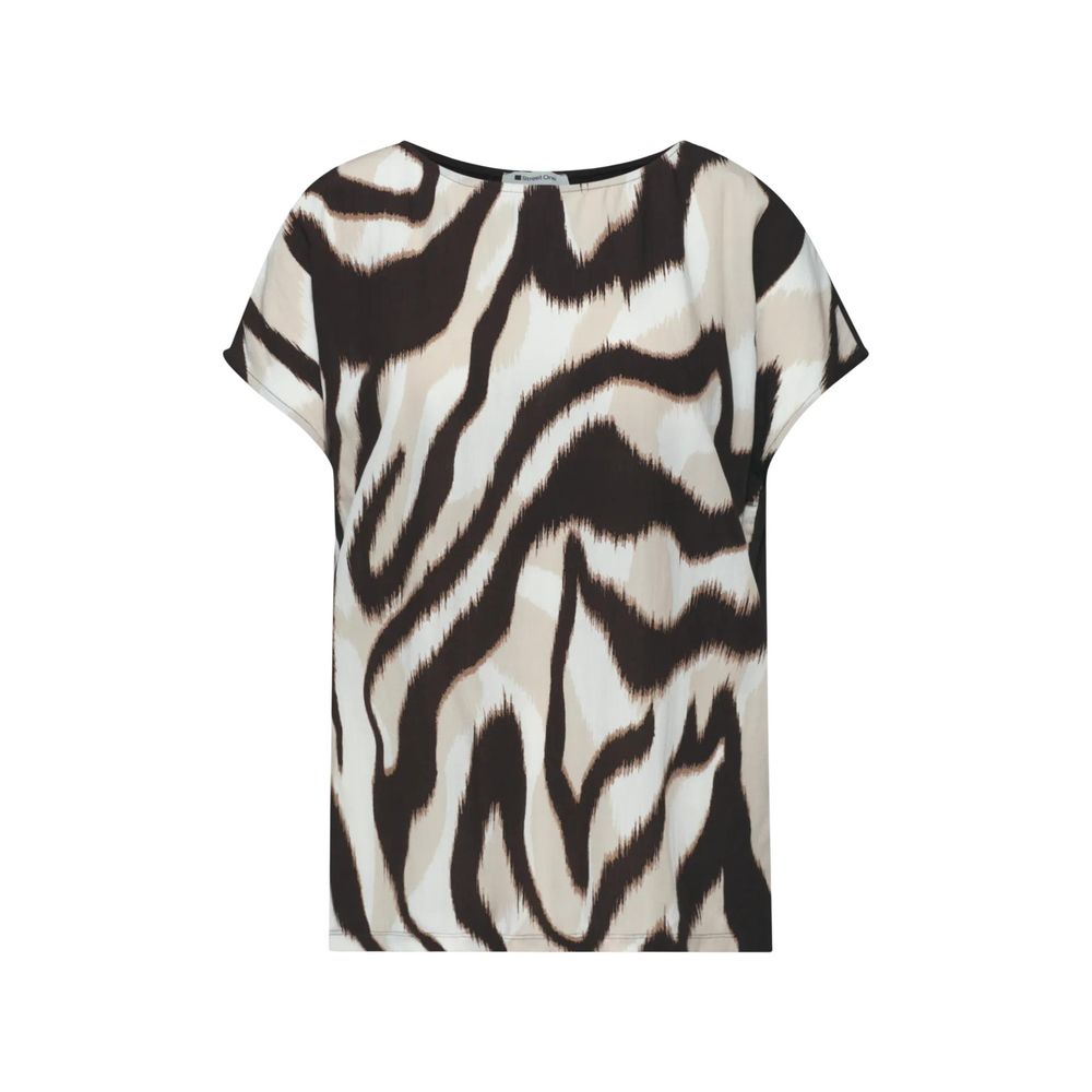 Street One Brown Viscose T-Shirt | Regal Royce
