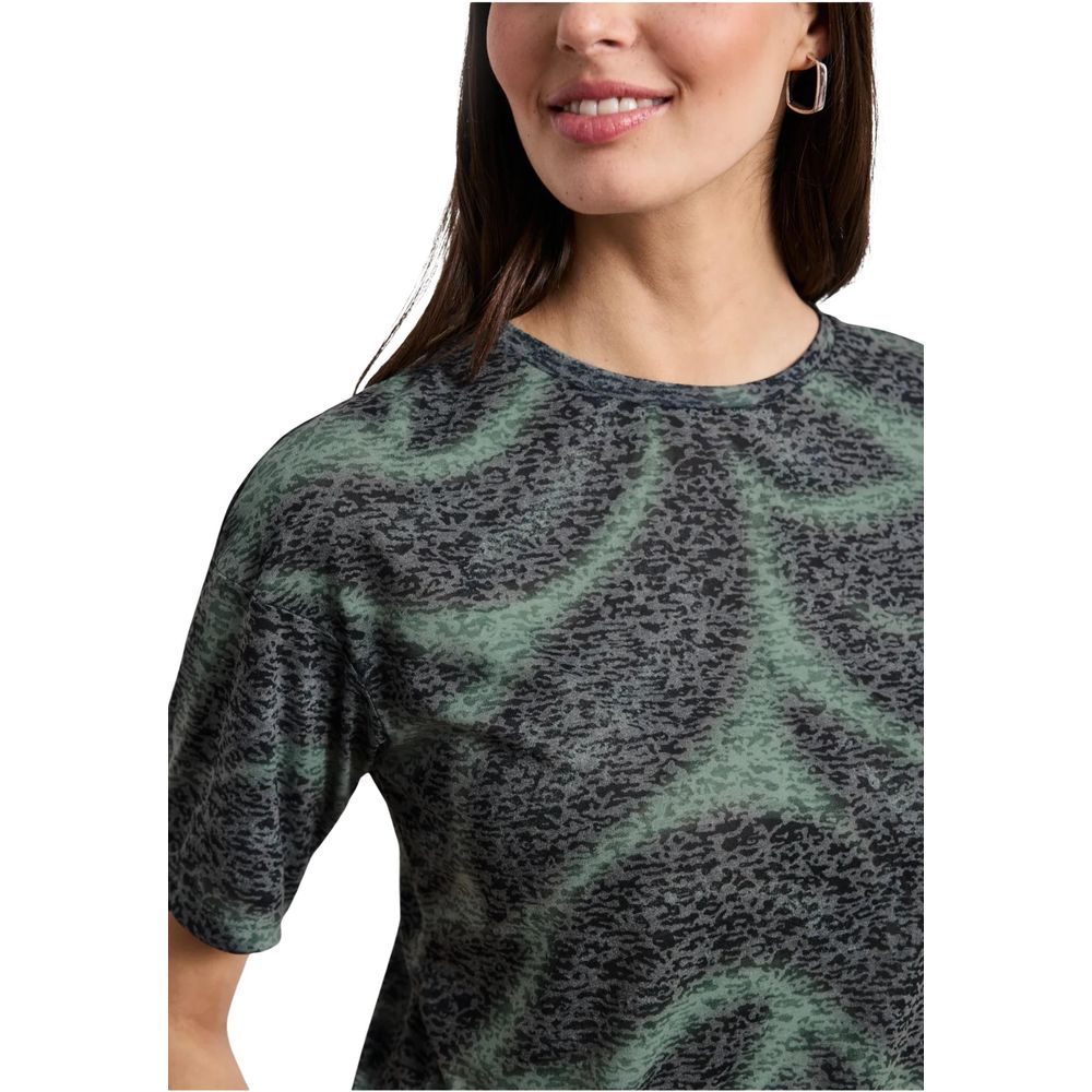 Street One Bicolor Polyester T-Shirt | Regal Royce