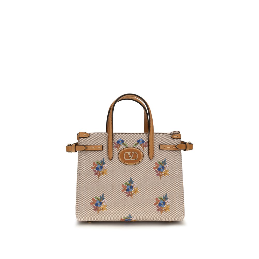 Valentino Garavani Beige Cotton Handbag | Regal Royce