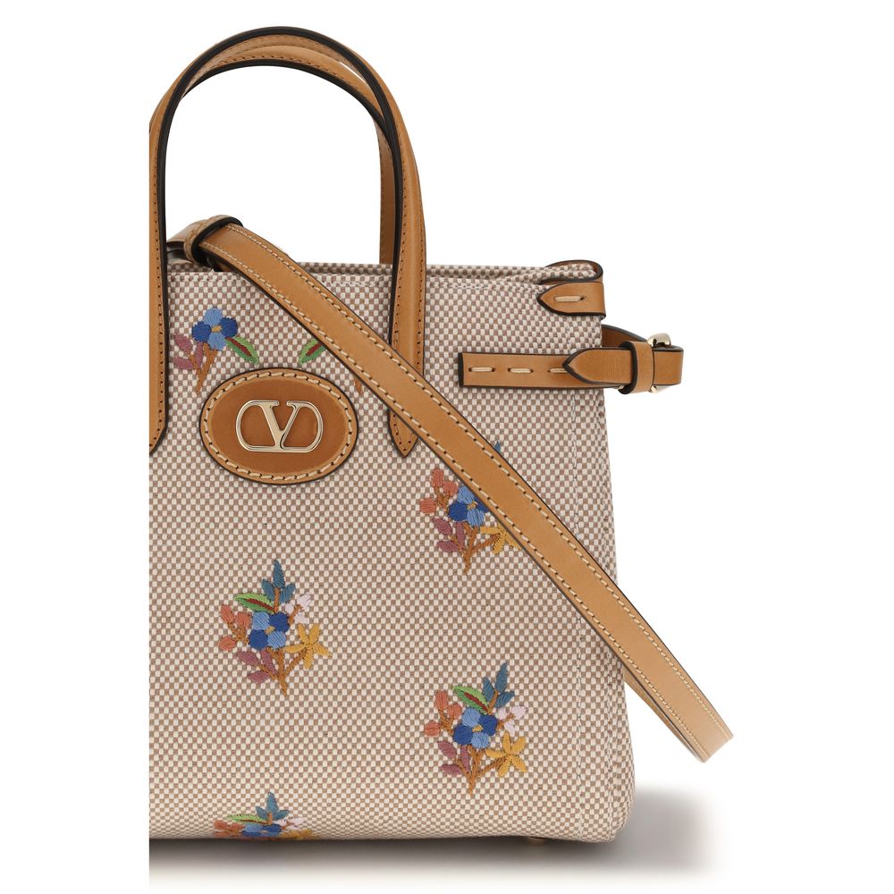 Valentino Garavani Beige Cotton Handbag | Regal Royce