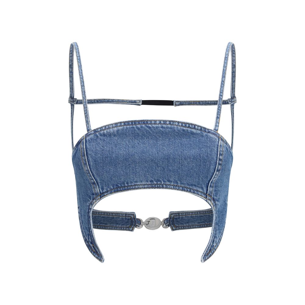 Marine Serre Blue Denim Shirt | Regal Royce