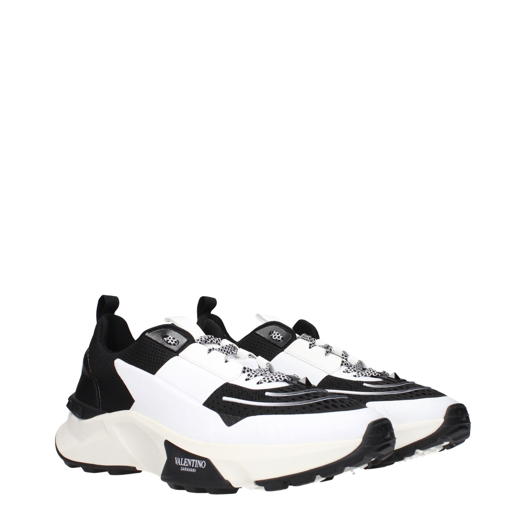 Valentino Garavani Black Fabric Athletic Sneakers | Regal Royce