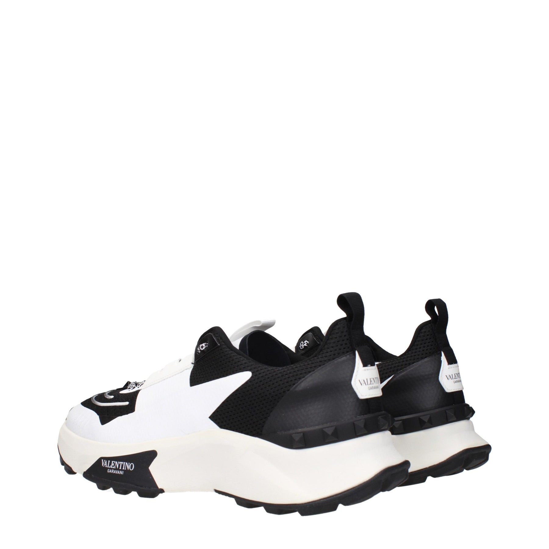 Valentino Garavani Black Fabric Athletic Sneakers | Regal Royce