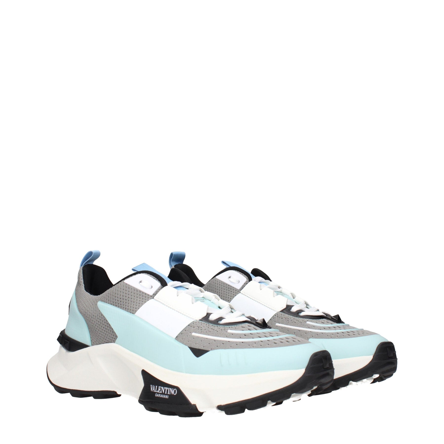 Valentino Garavani Gray Fabric Athletic Sneakers | Regal Royce