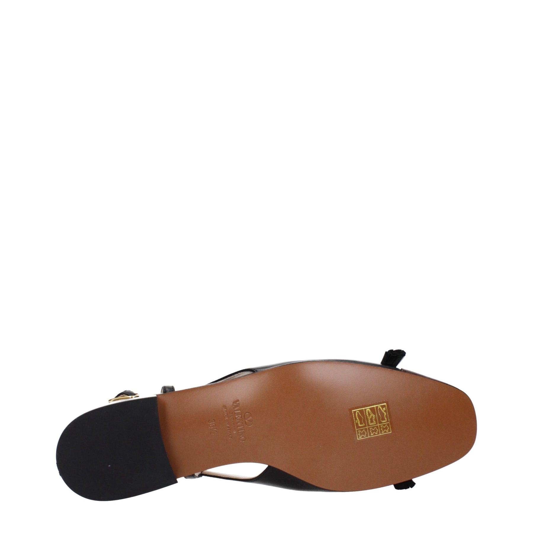 Valentino Garavani Black Leather Ballet Flats | Regal Royce