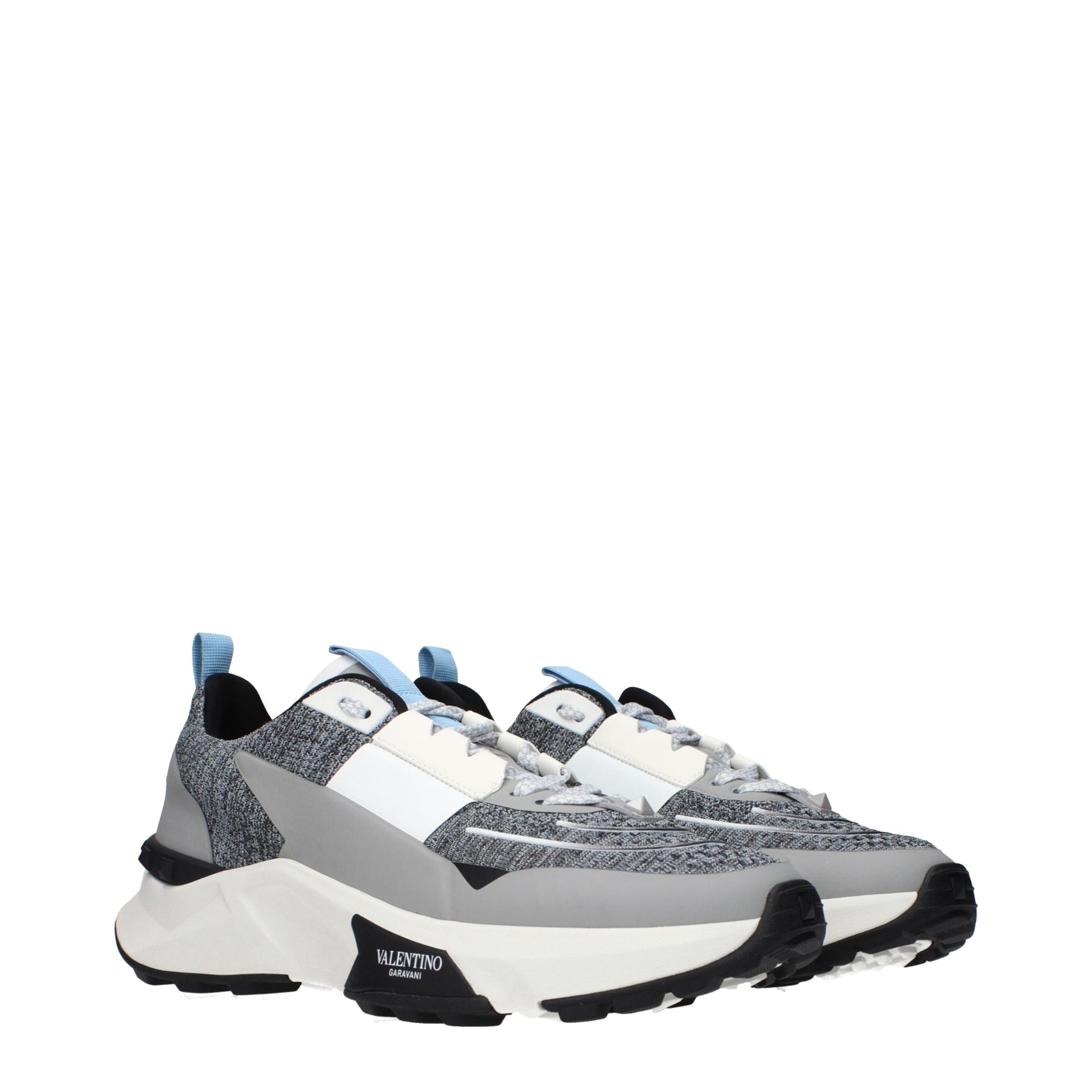 Valentino Garavani Gray Fabric Athletic Sneakers | Regal Royce