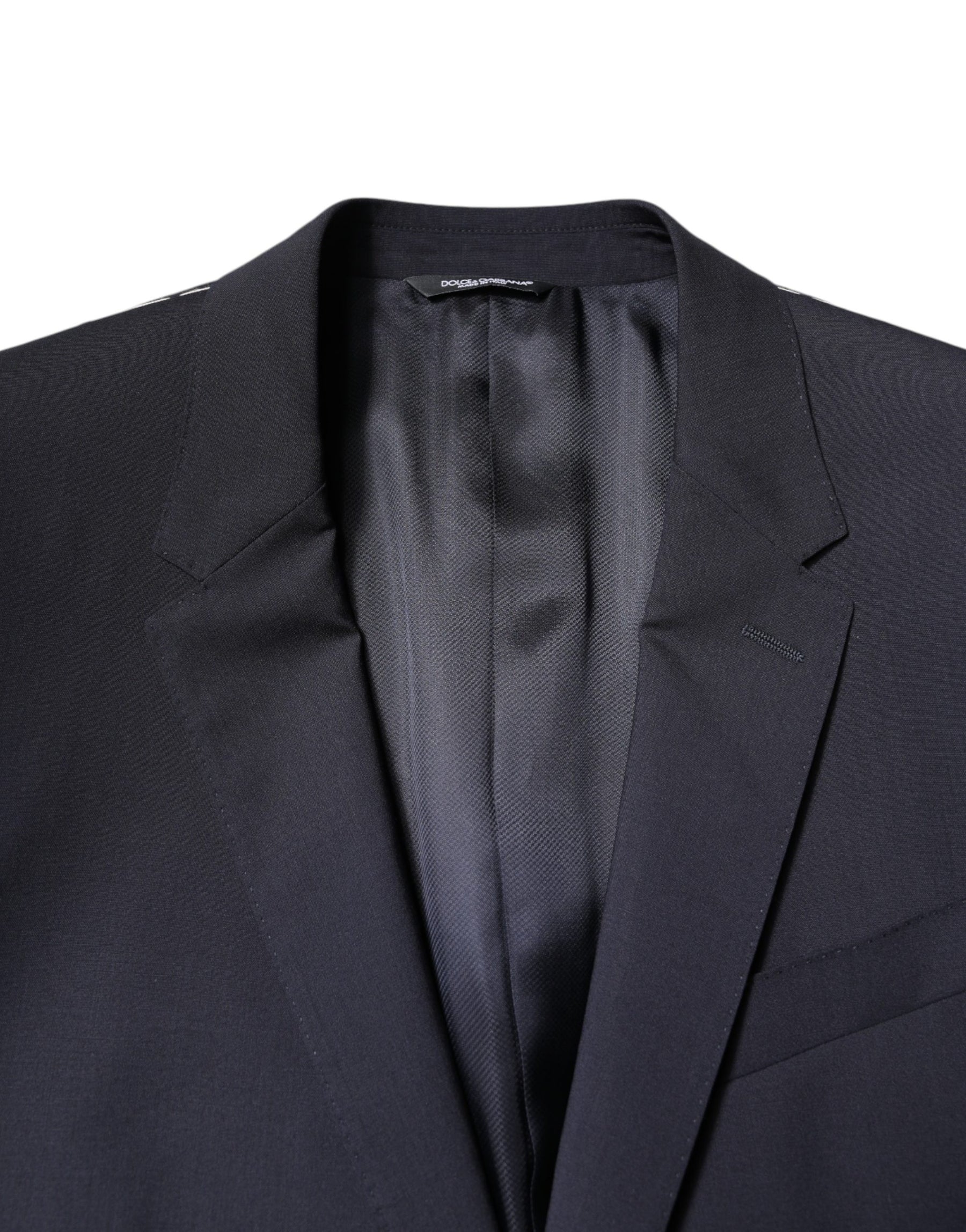 Dolce & Gabbana Blazer MARTINI Dark Blue Wool SingleBreasted Blazer | Regal Royce