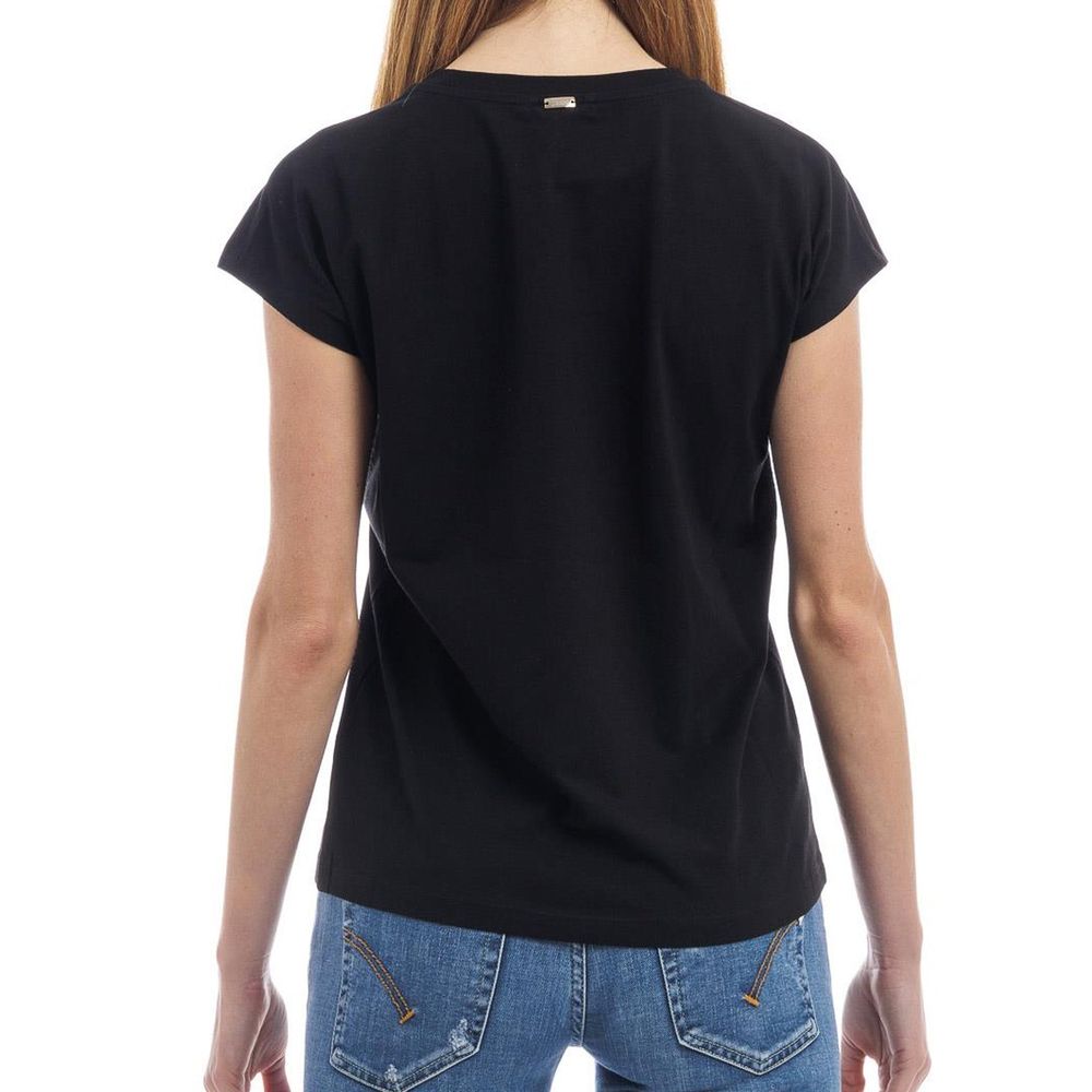Herno Black Cotton T-Shirt | Regal Royce