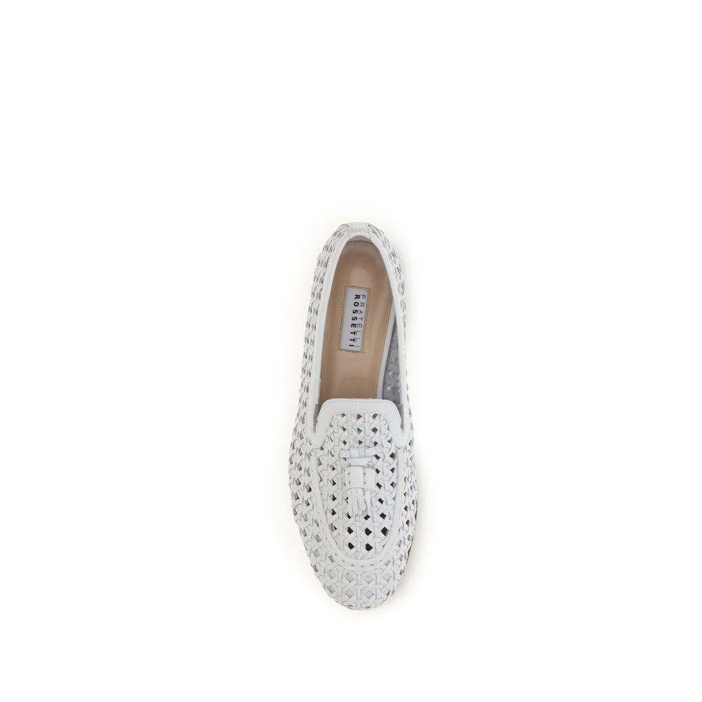Fratelli Rossetti White Calf Leather Bos Taurus Slip-On Loafers | Regal Royce
