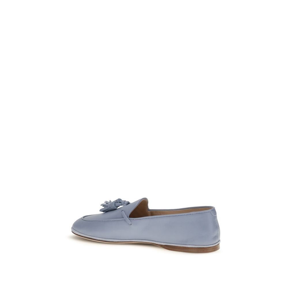 Fratelli Rossetti Blue Calf Leather Bos Taurus Slip-On Loafers | Regal Royce