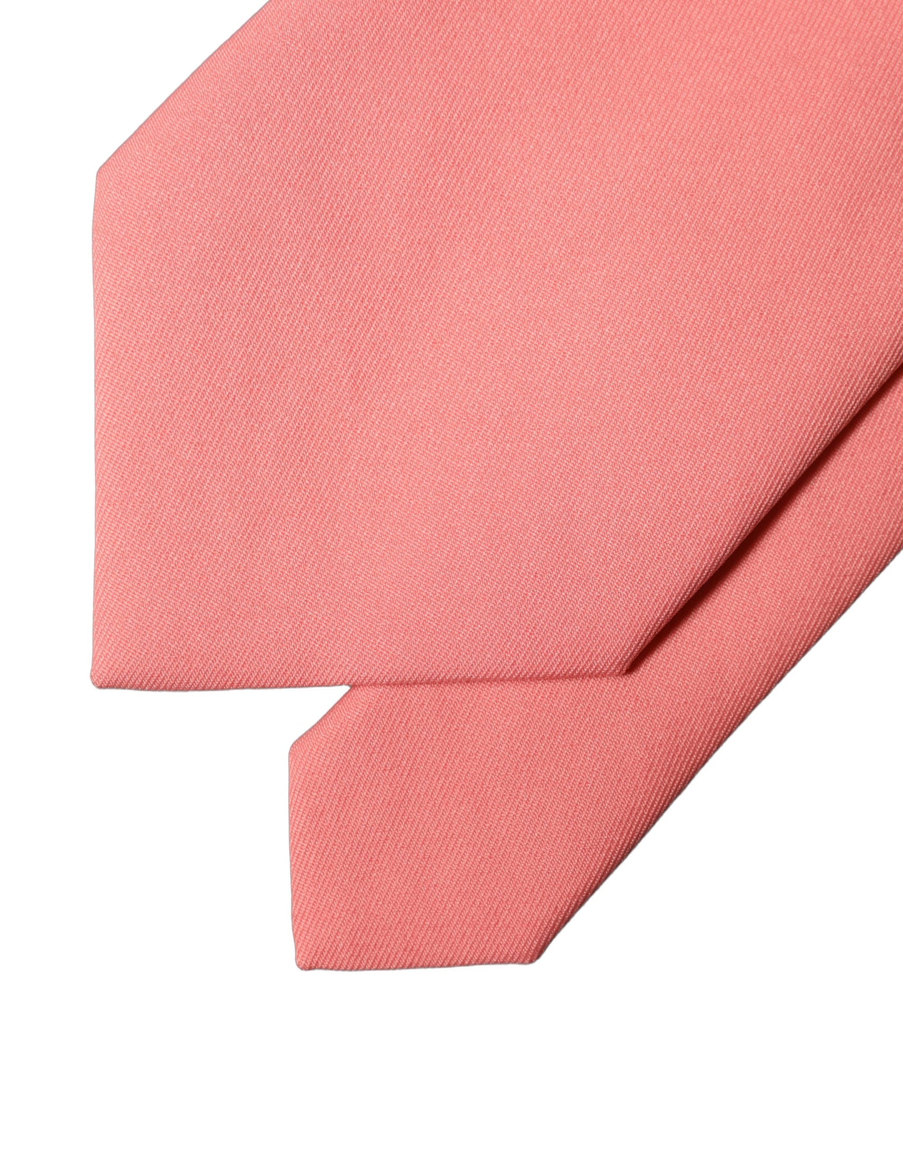 Dolce & Gabbana Coral Pink Polyester Adjustable Women Tied Necktie Tie | Regal Royce
