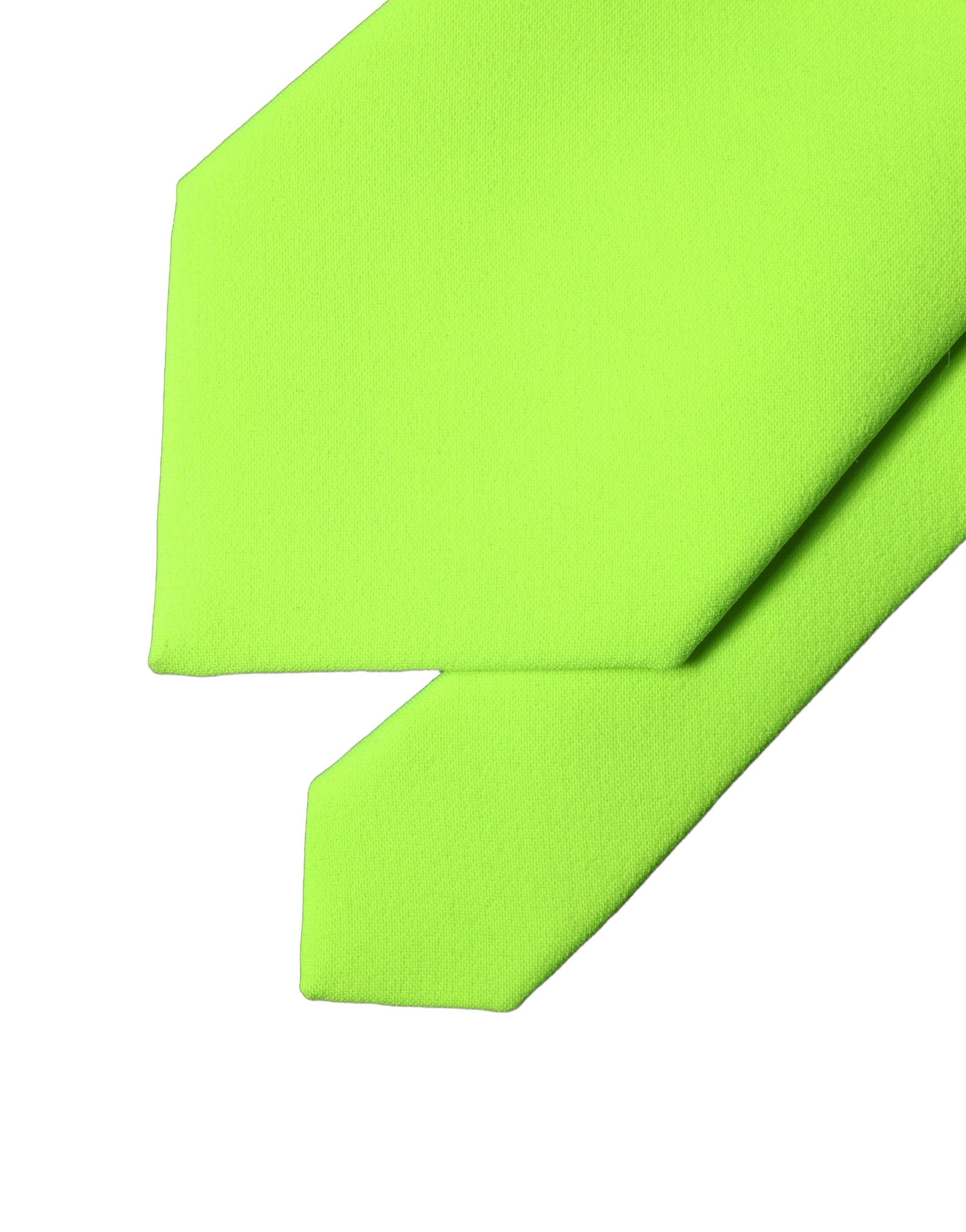 Dolce & Gabbana Neon Green Polyester Adjustable Women Tied Necktie Tie | Regal Royce