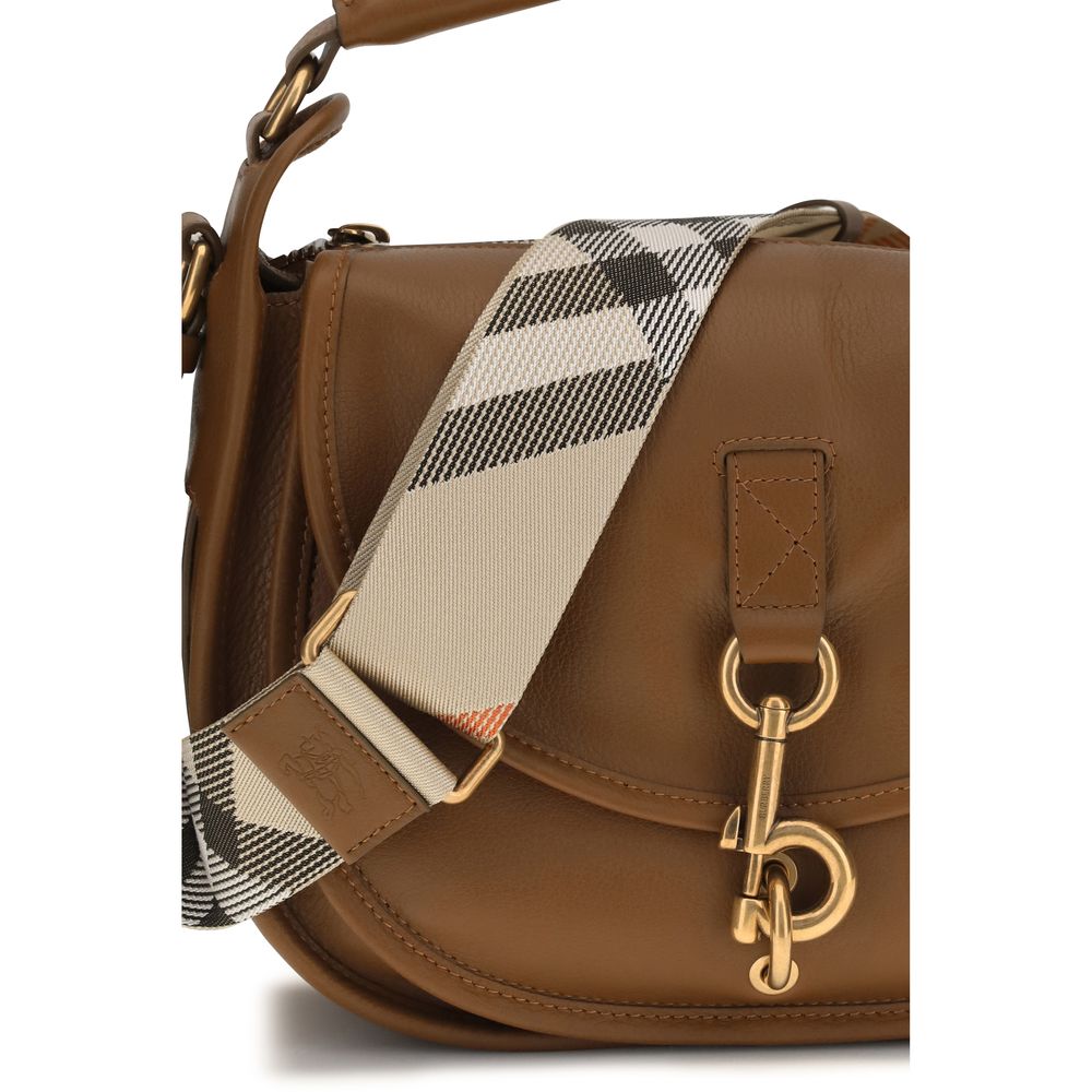 Burberry Brown Calf Leather Bos Taurus Shoulder Bag | Regal Royce