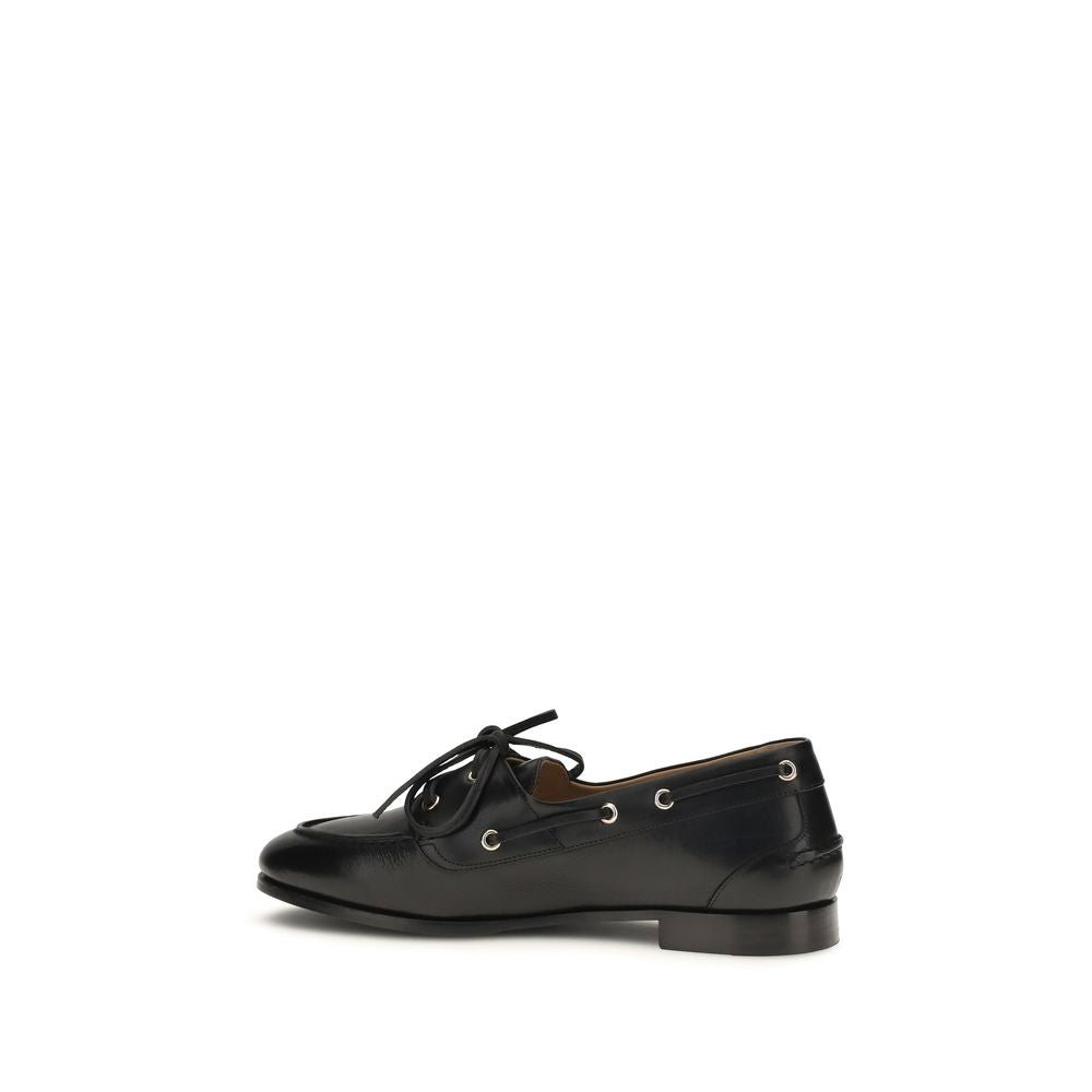 Bally Black Calf Leather Bos Taurus Slip-On Loafers | Regal Royce