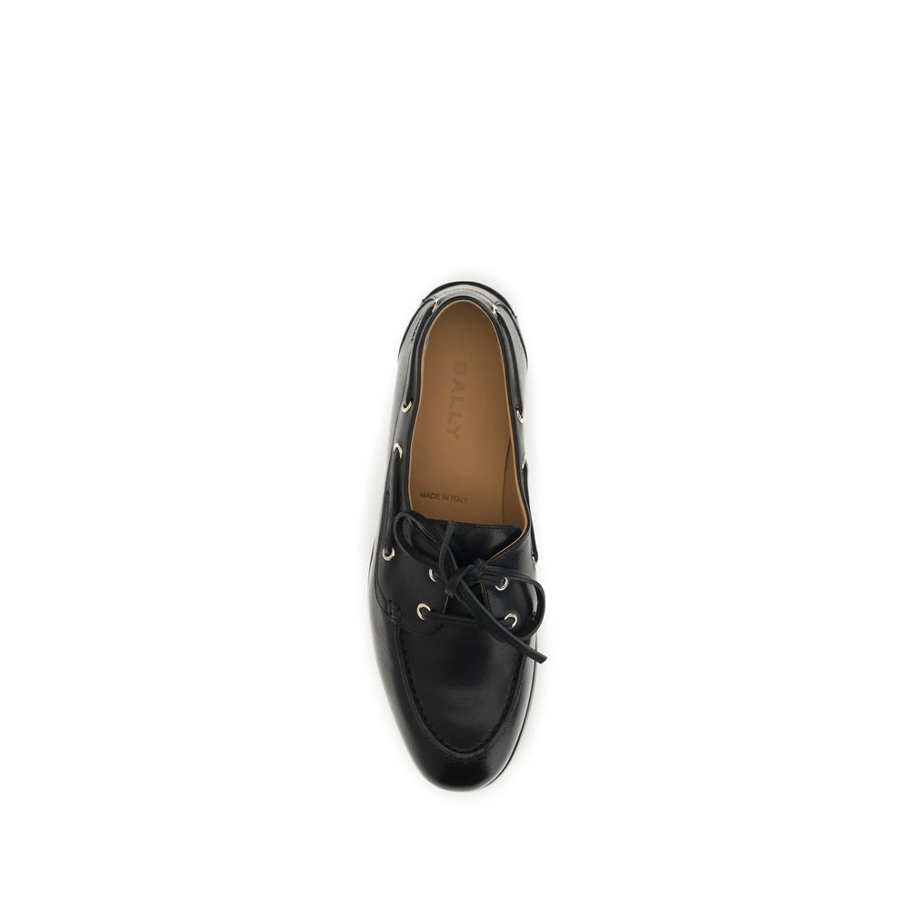 Bally Black Calf Leather Bos Taurus Slip-On Loafers | Regal Royce