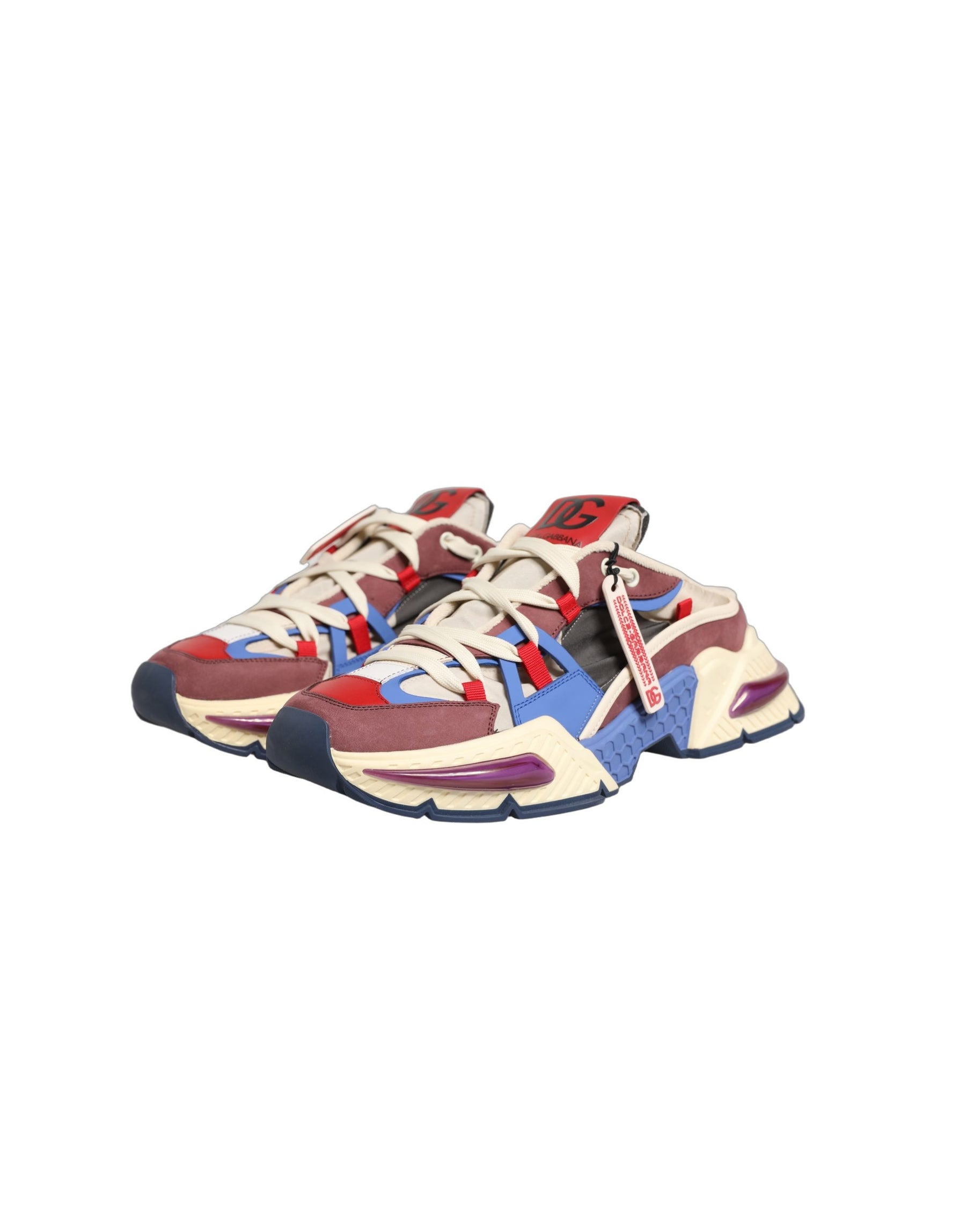 Dolce & Gabbana Multicolor Low Top Airmaster Men Sneakers Shoes | Regal Royce
