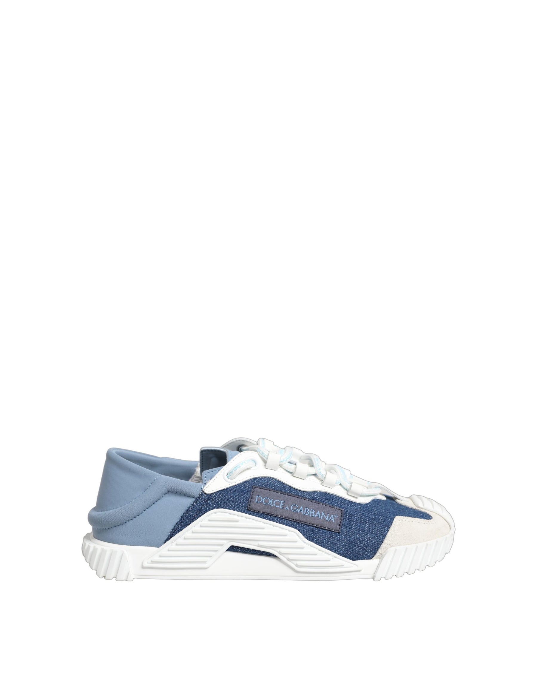 Dolce & Gabbana Blue White Low Top NS1 Sneakers Shoes | Regal Royce