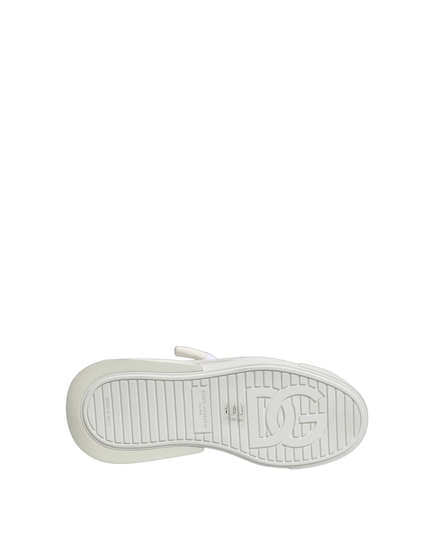 Dolce & Gabbana White Calfskin Leather Low Top Sneakers Shoes | Regal Royce