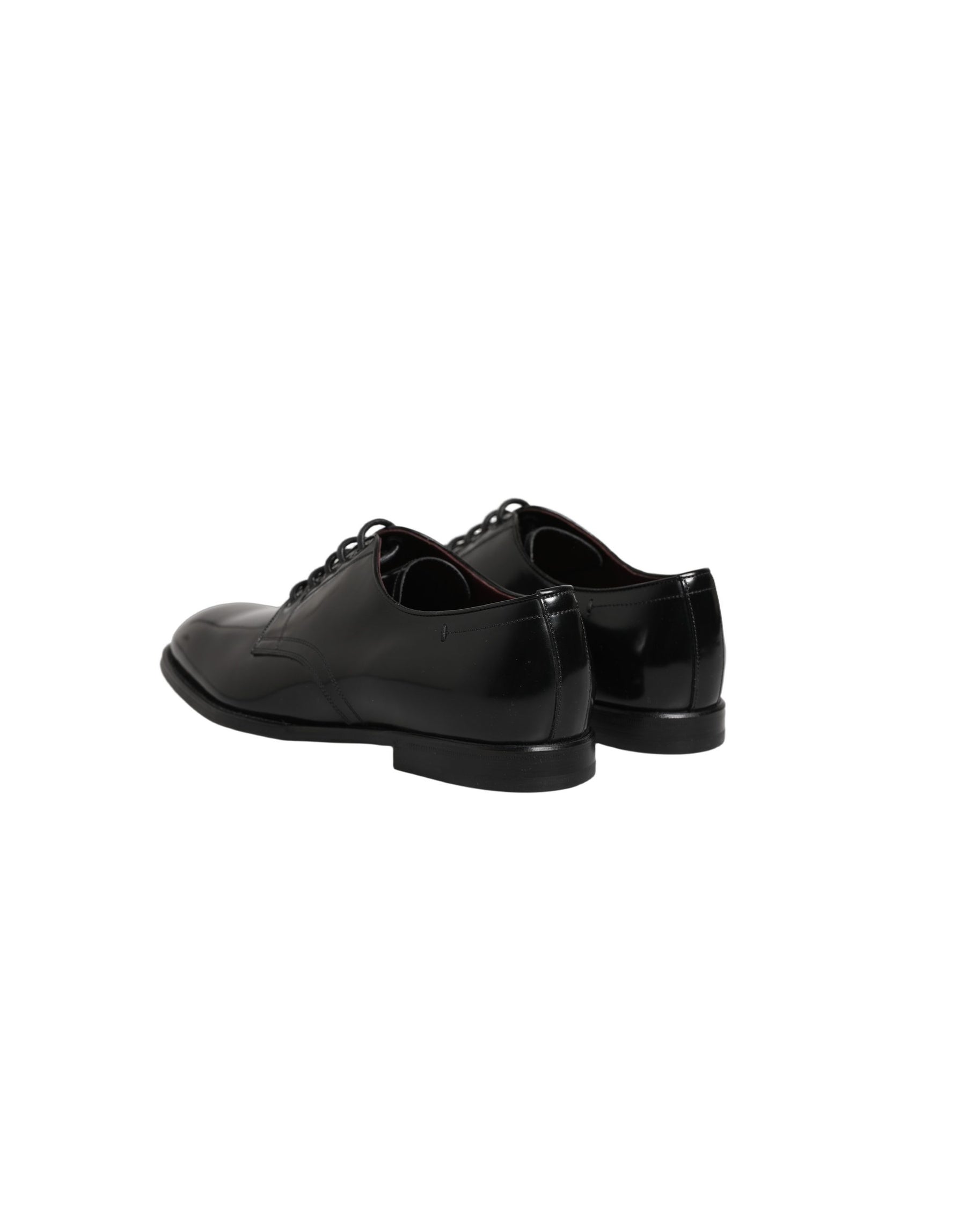 Dolce & Gabbana Black Calfskin Leather Derby Men Dress Shoes | Regal Royce
