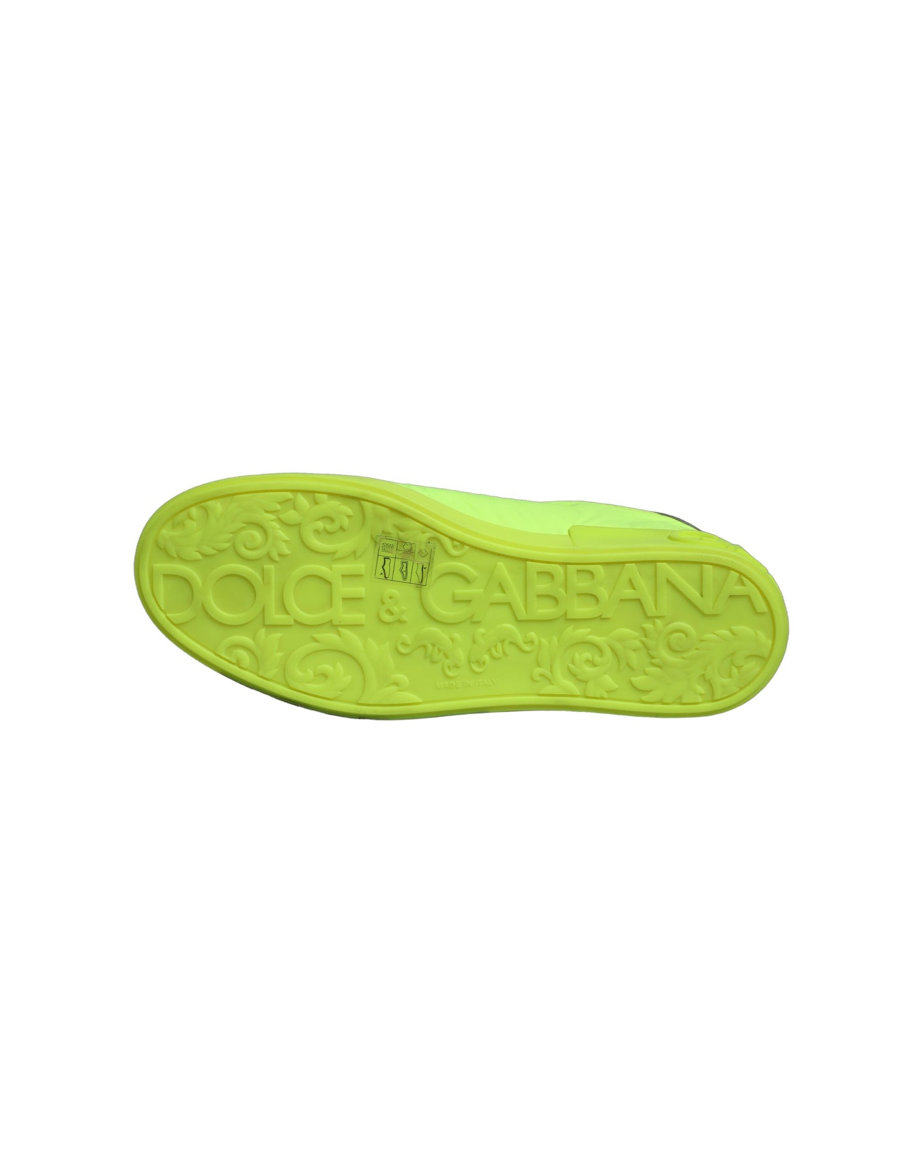 Dolce & Gabbana Green Logo Tape Low Top Portofino Sneakers Shoes | Regal Royce