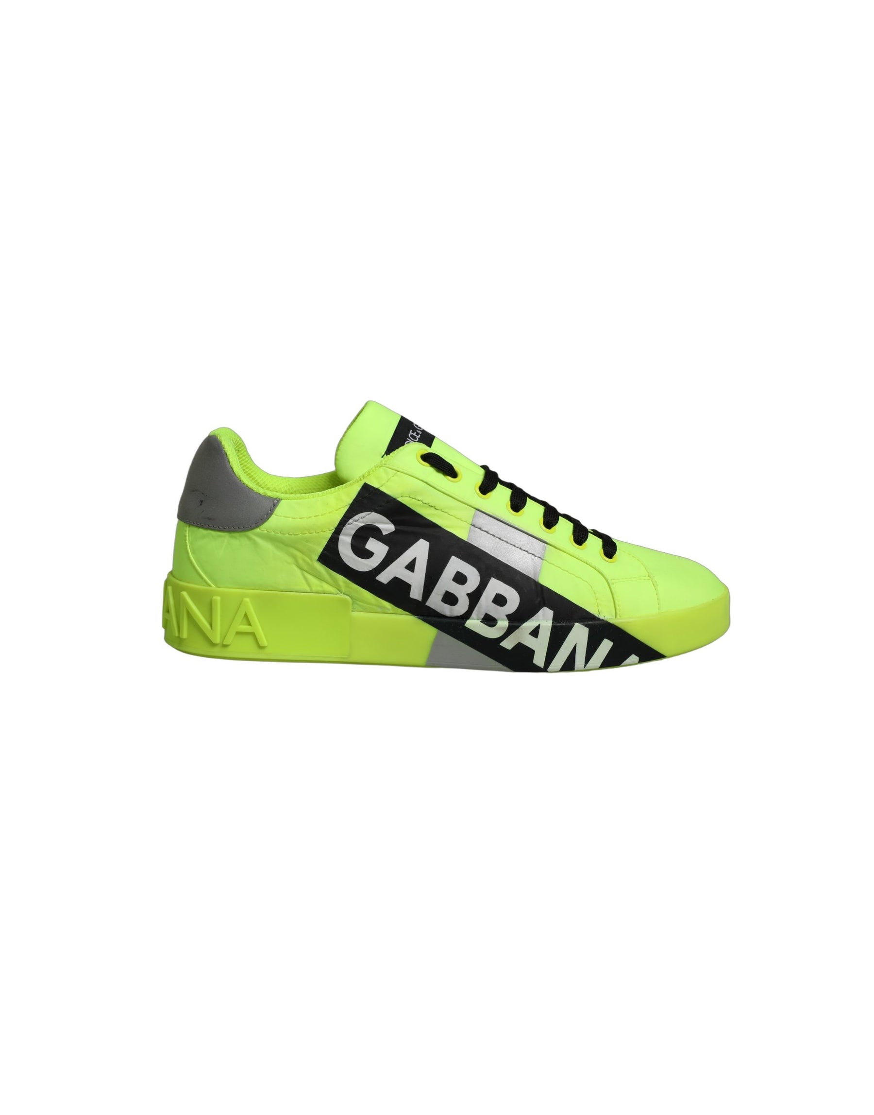 Dolce & Gabbana Green Logo Tape Low Top Portofino Sneakers Shoes | Regal Royce