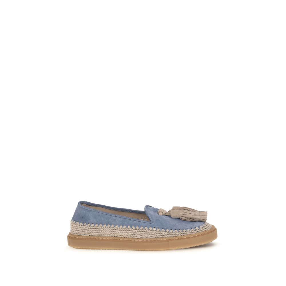 Fratelli Rossetti Blue Calf Leather Bos Taurus Slip-On Loafers | Regal Royce