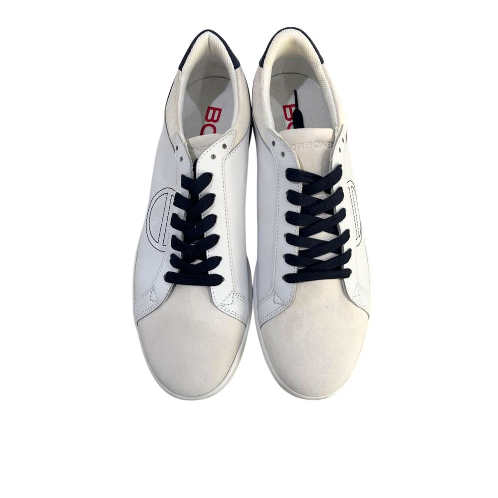 Borbonese White Leather Men Sneaker | Regal Royce