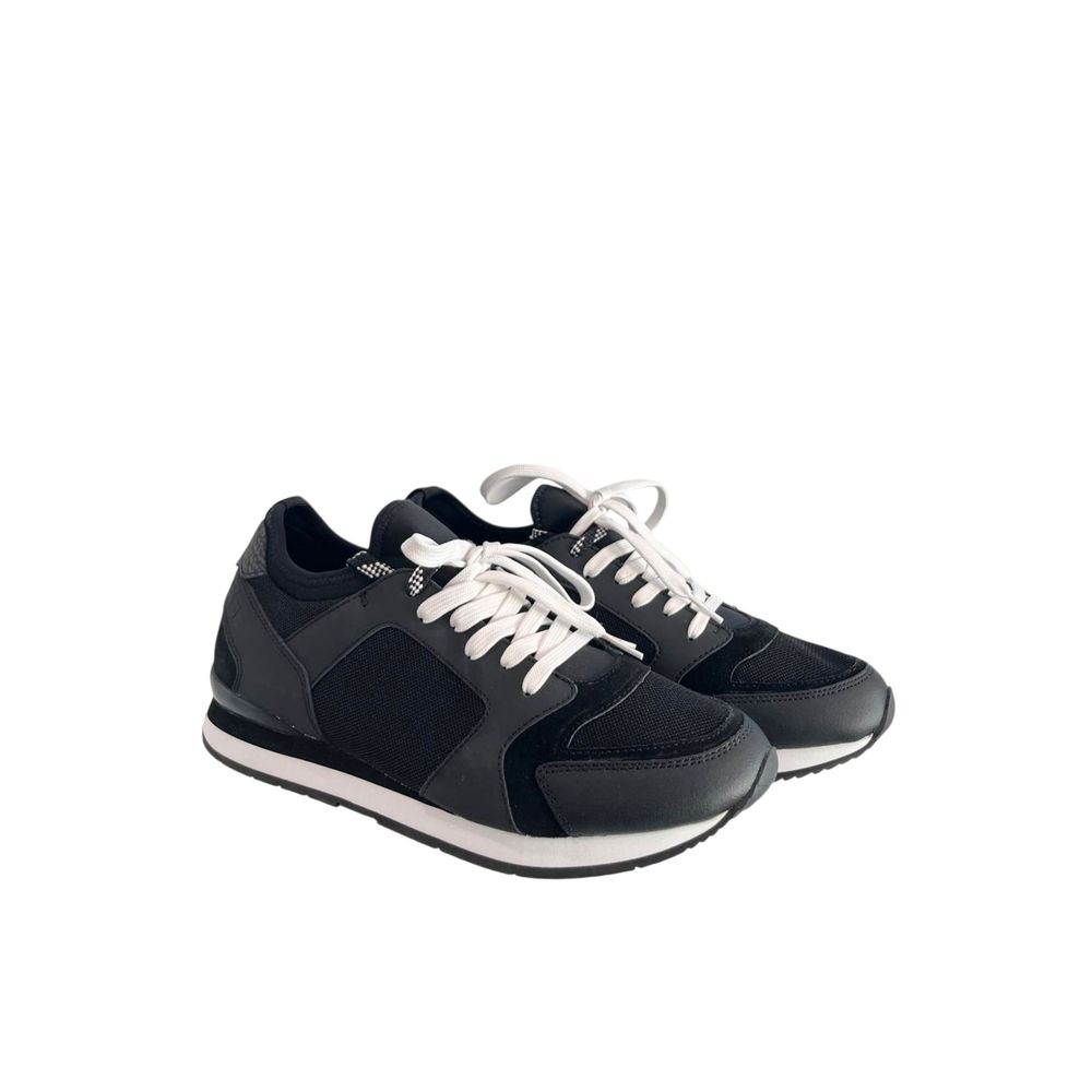 Borbonese Black Leather Men Sneaker | Regal Royce