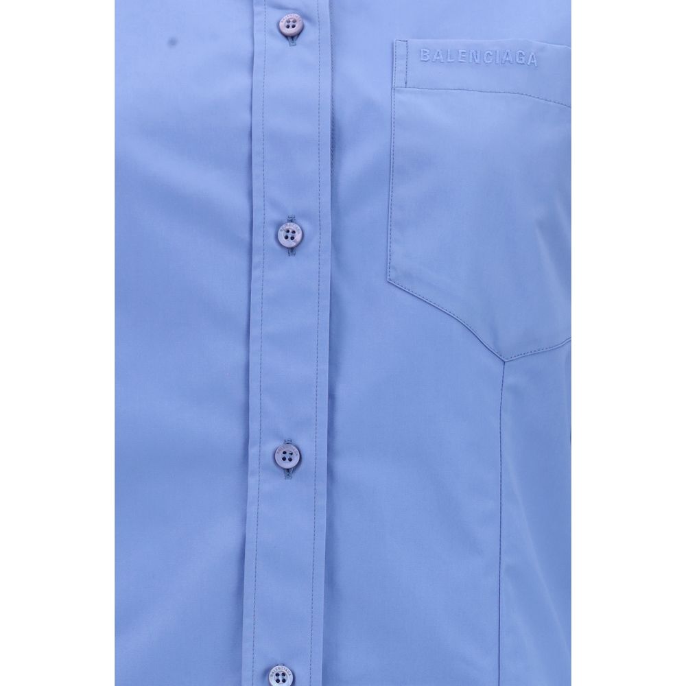 Balenciaga Blue Cotton Shirt | Regal Royce