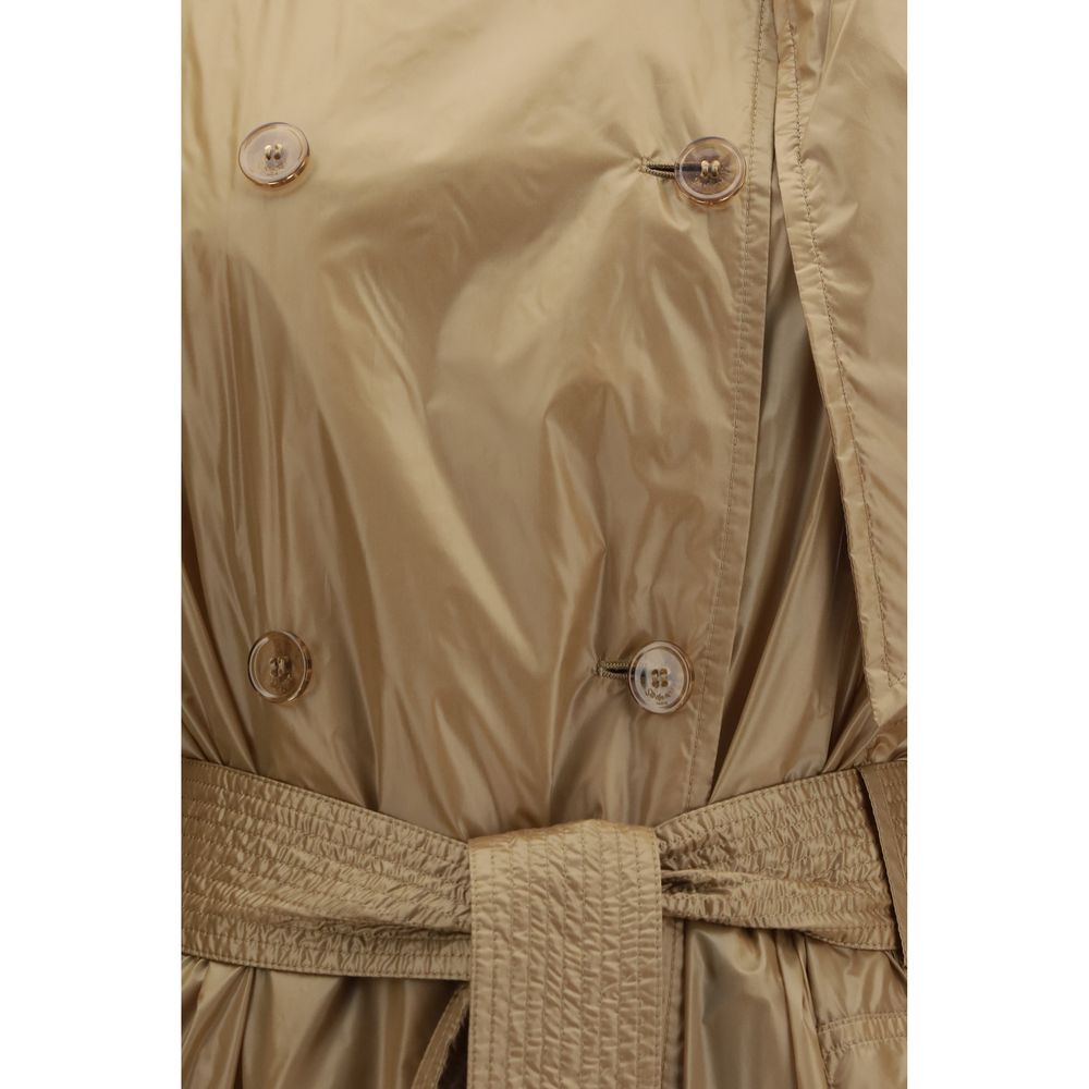 Saint Laurent Beige Polyamide Trench Coat | Regal Royce