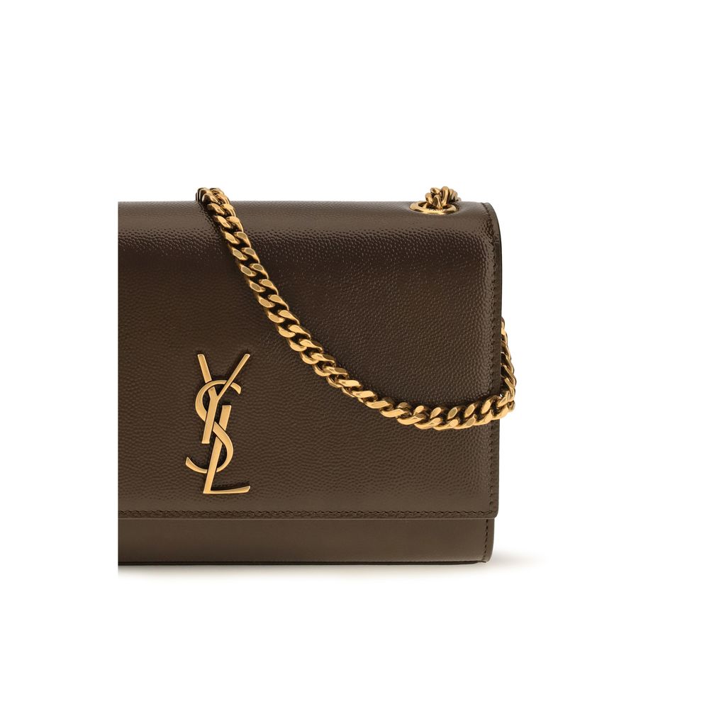 Saint Laurent Brown Calf Leather Bos Taurus Shoulder Bag | Regal Royce